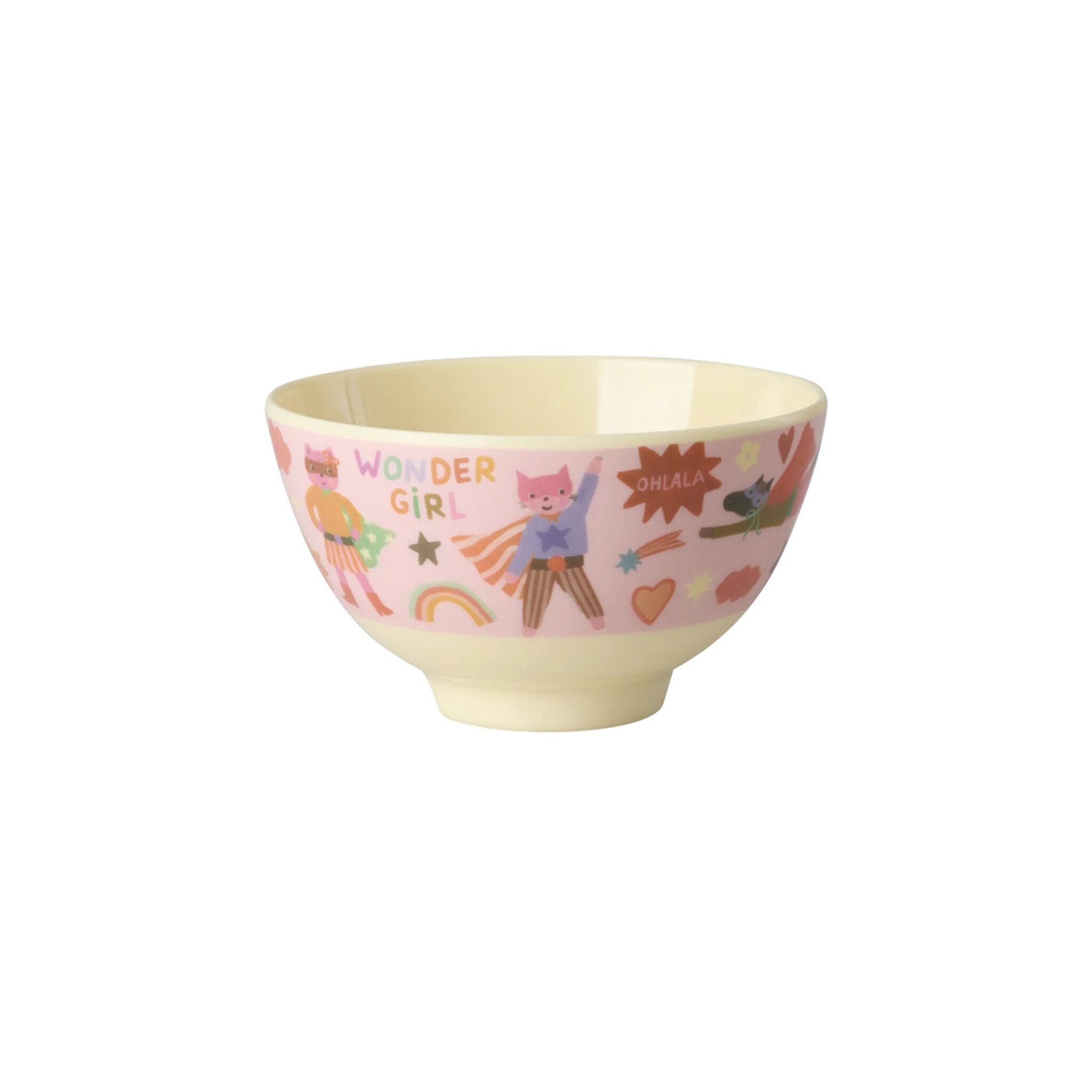 Kleine Kinder Melamin Schüssel Hero, pink 