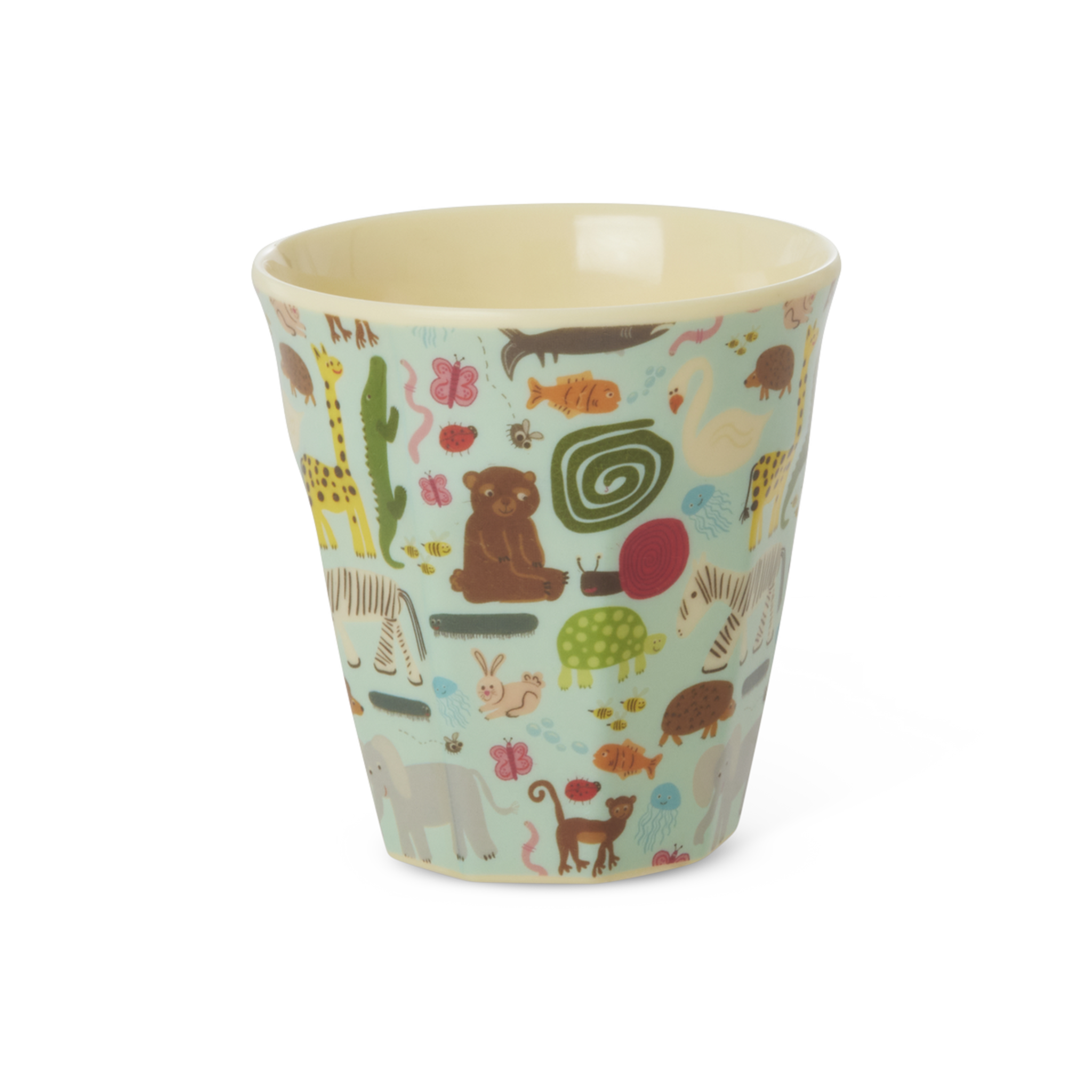 Kleiner Kinderbecher aus Melamin Wildlife, mint 