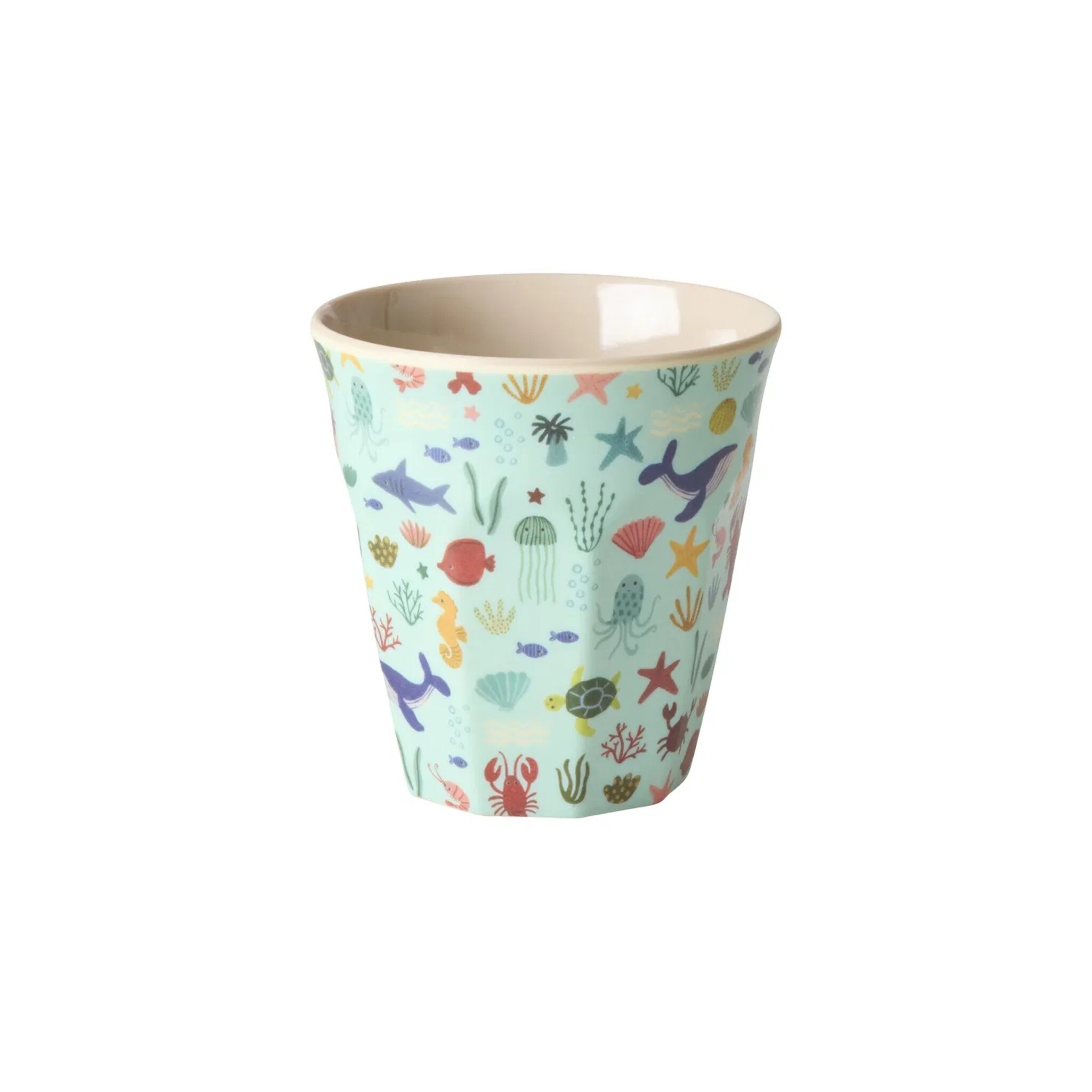 Kleiner Kinderbecher Ocean Print, blau 