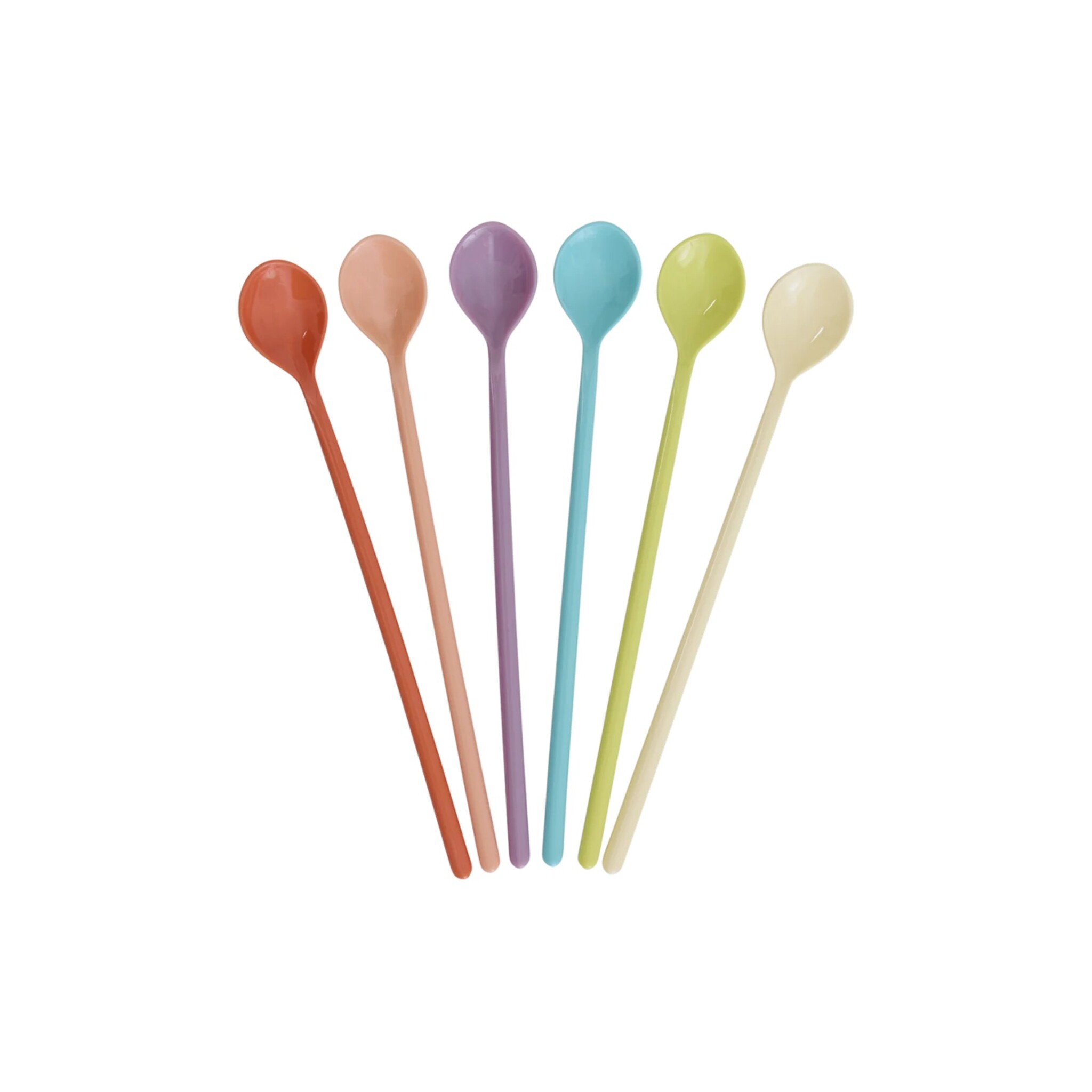 Latte-Löffel Melamin Glory Days 6er, diverse 