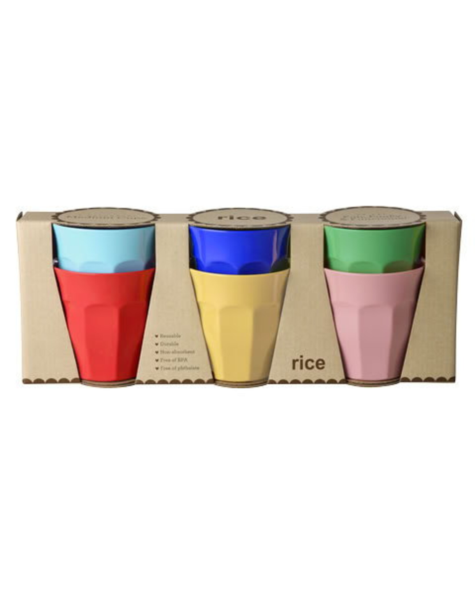 Medium Melaminbecher-Set (6er-Pack), bunt 