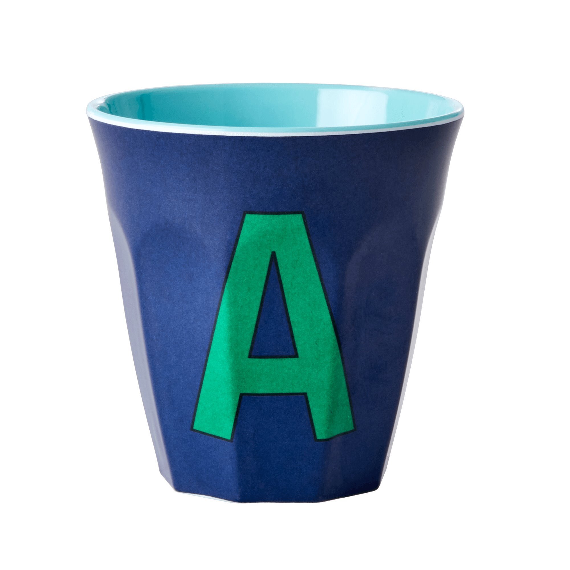 Melamin Becher Buchstaben, mehrfarbig 