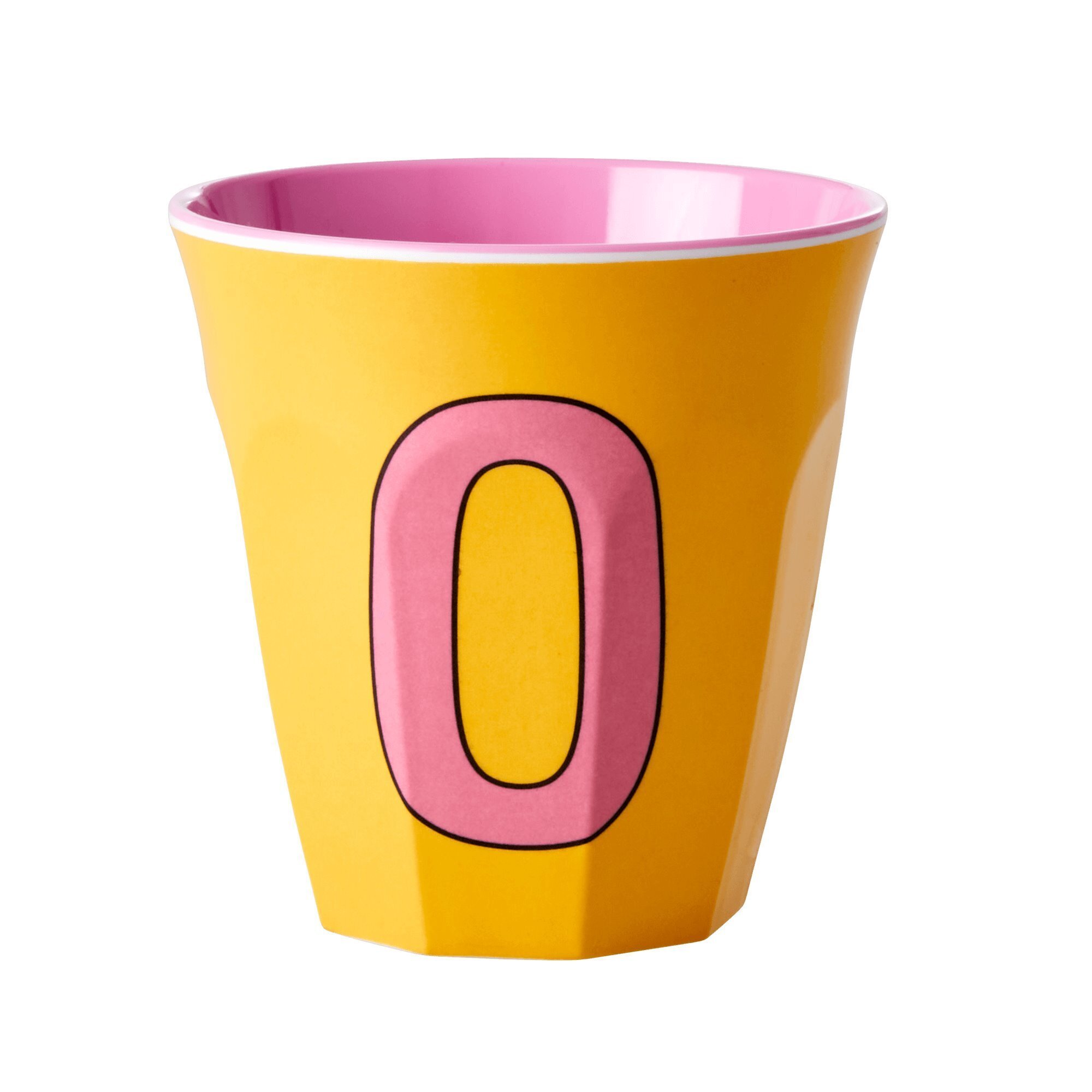 Melamin Becher Buchstaben, mehrfarbig 