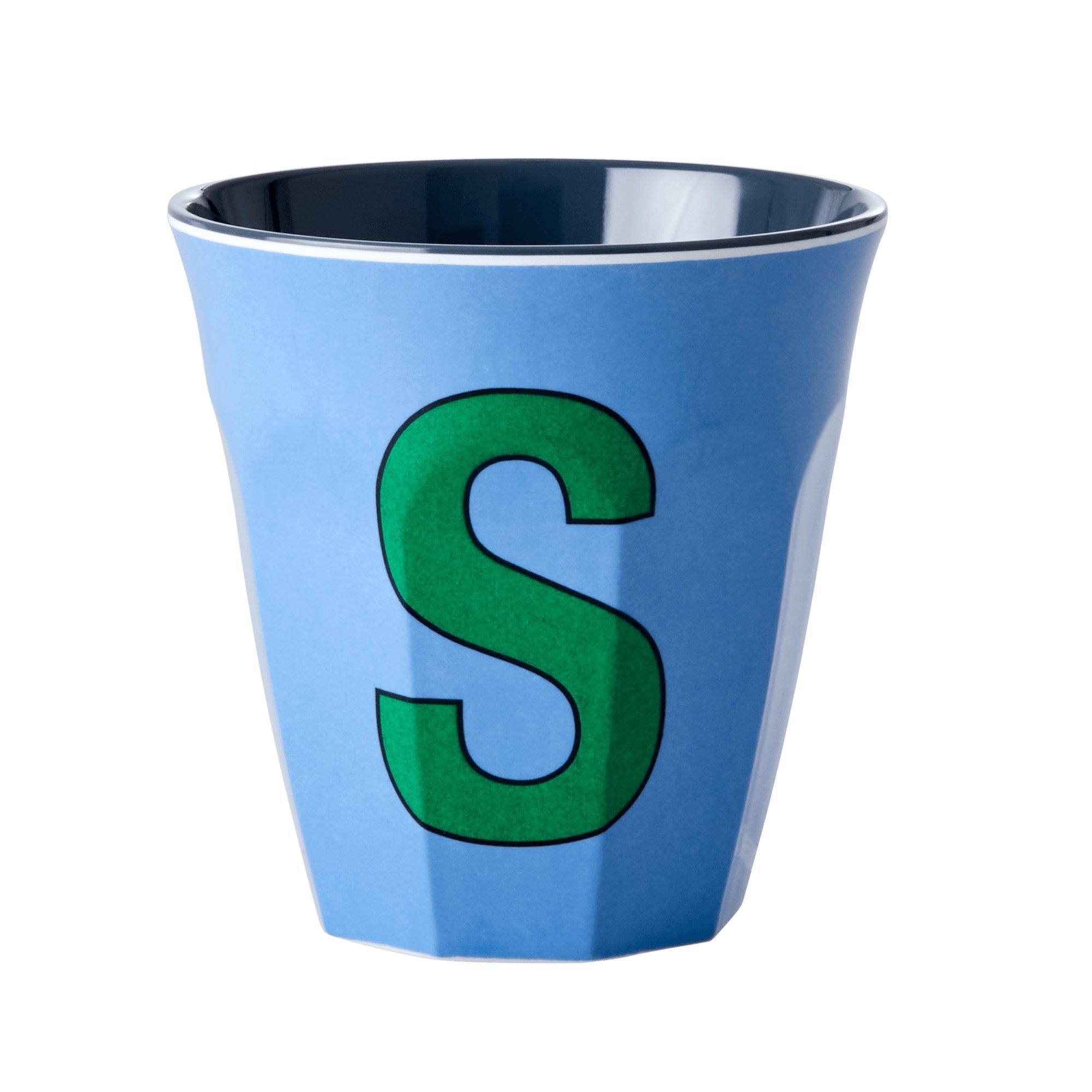 Melamin Becher Buchstaben, mehrfarbig 