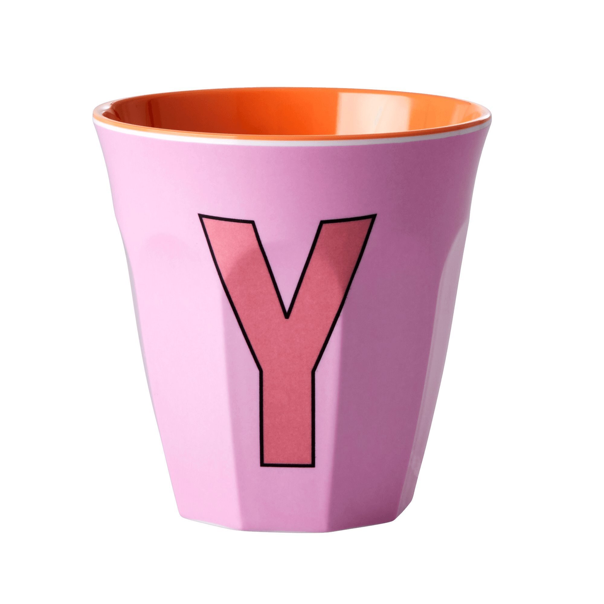 Melamin Becher Buchstaben, mehrfarbig 