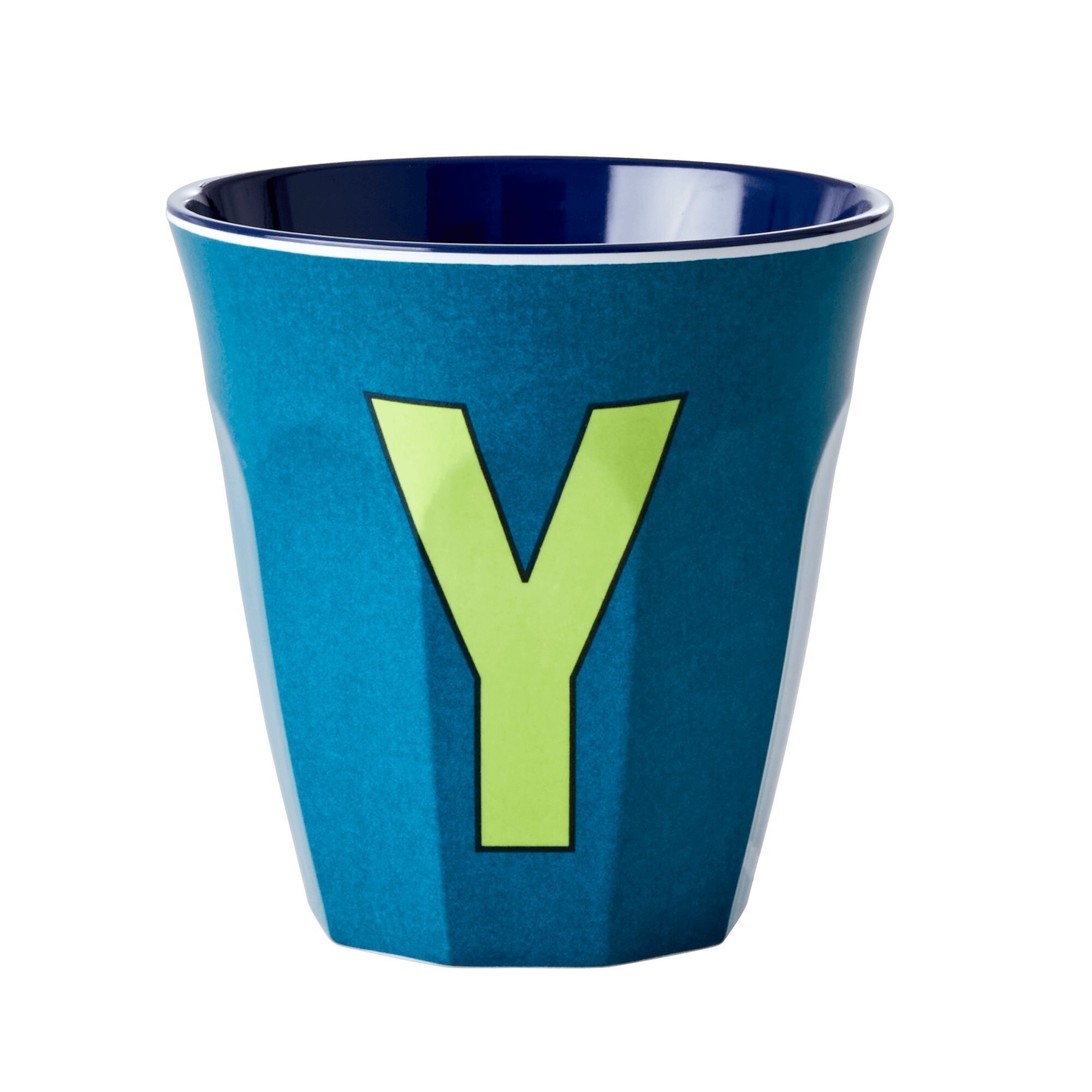 Melamin Becher Buchstaben, mehrfarbig 