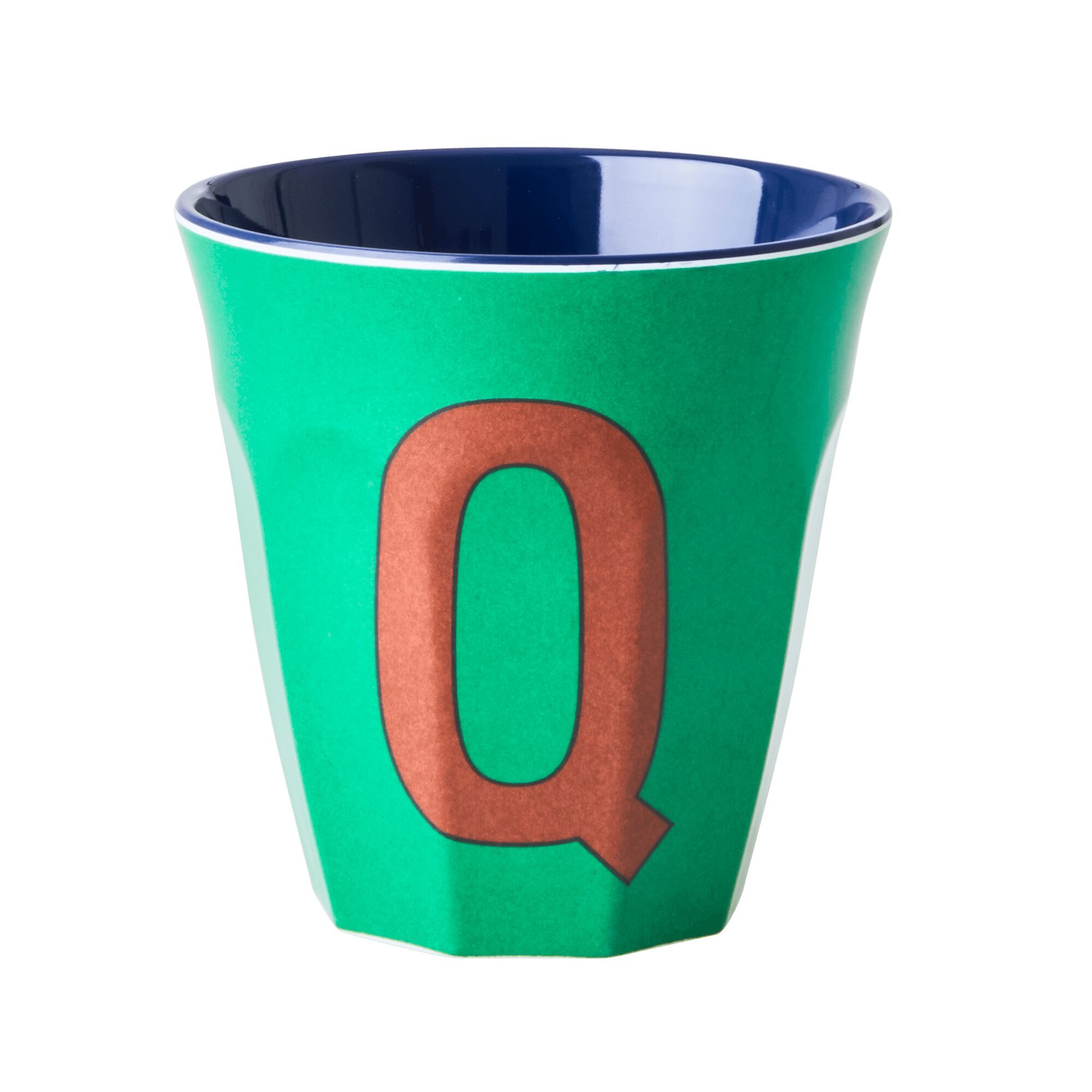 Melamin Becher Buchstaben, mehrfarbig 
