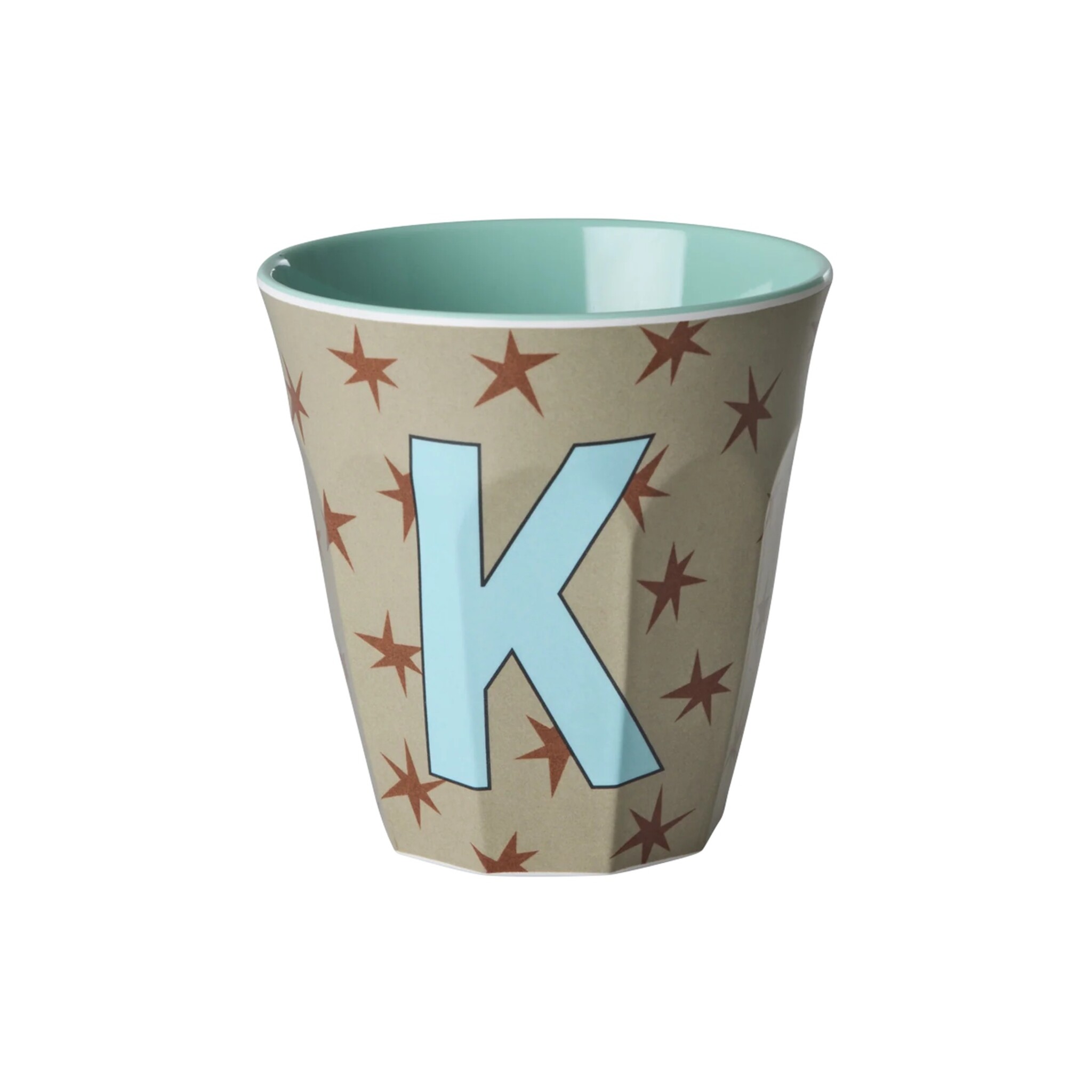 Melamin Buchstabenbecher Stars, diverse 
