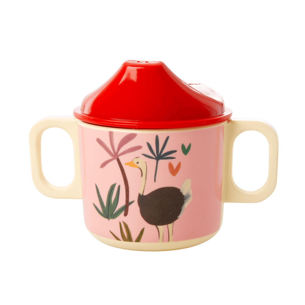 Melamin Schnabelbecher Jungle Animals, pink 
