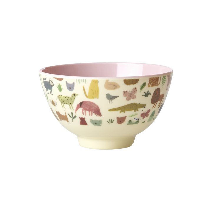 Melamin Schüssel Sweet Jungle Print, pink Ø 11 cm, H:6 cm