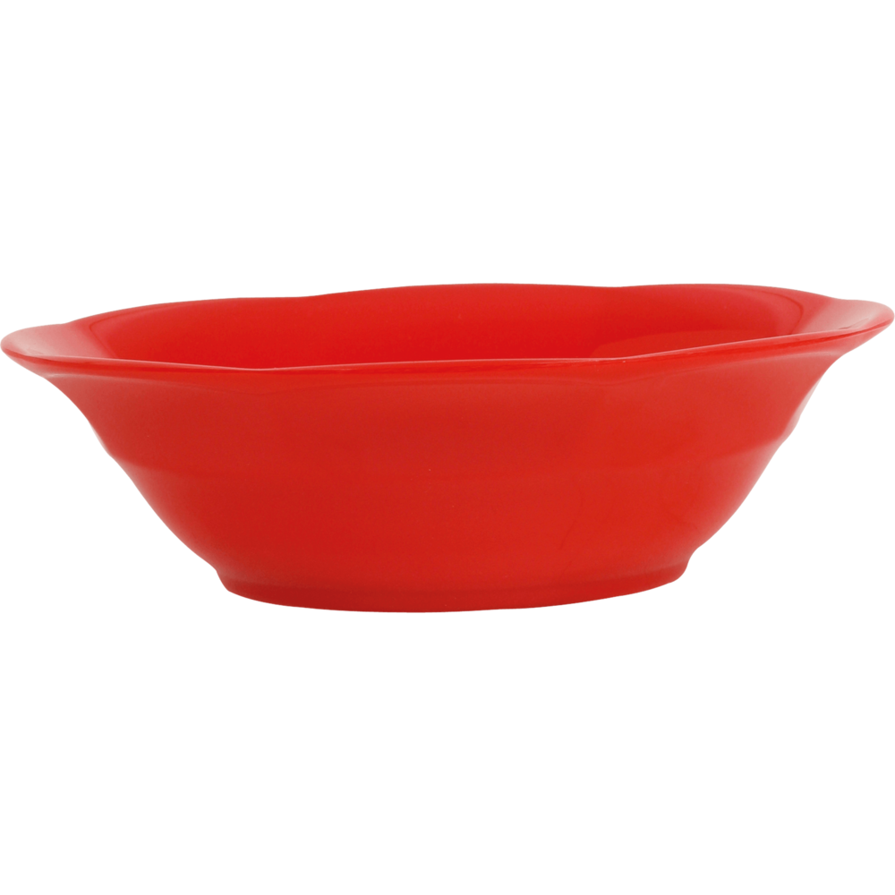RICE Melamin Suppenteller einfarbig, rot 