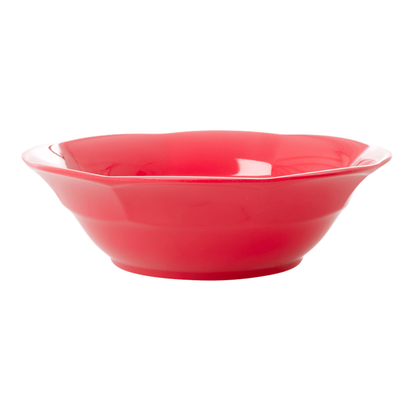 RICE Melamin Suppenteller einfarbig, red kiss 