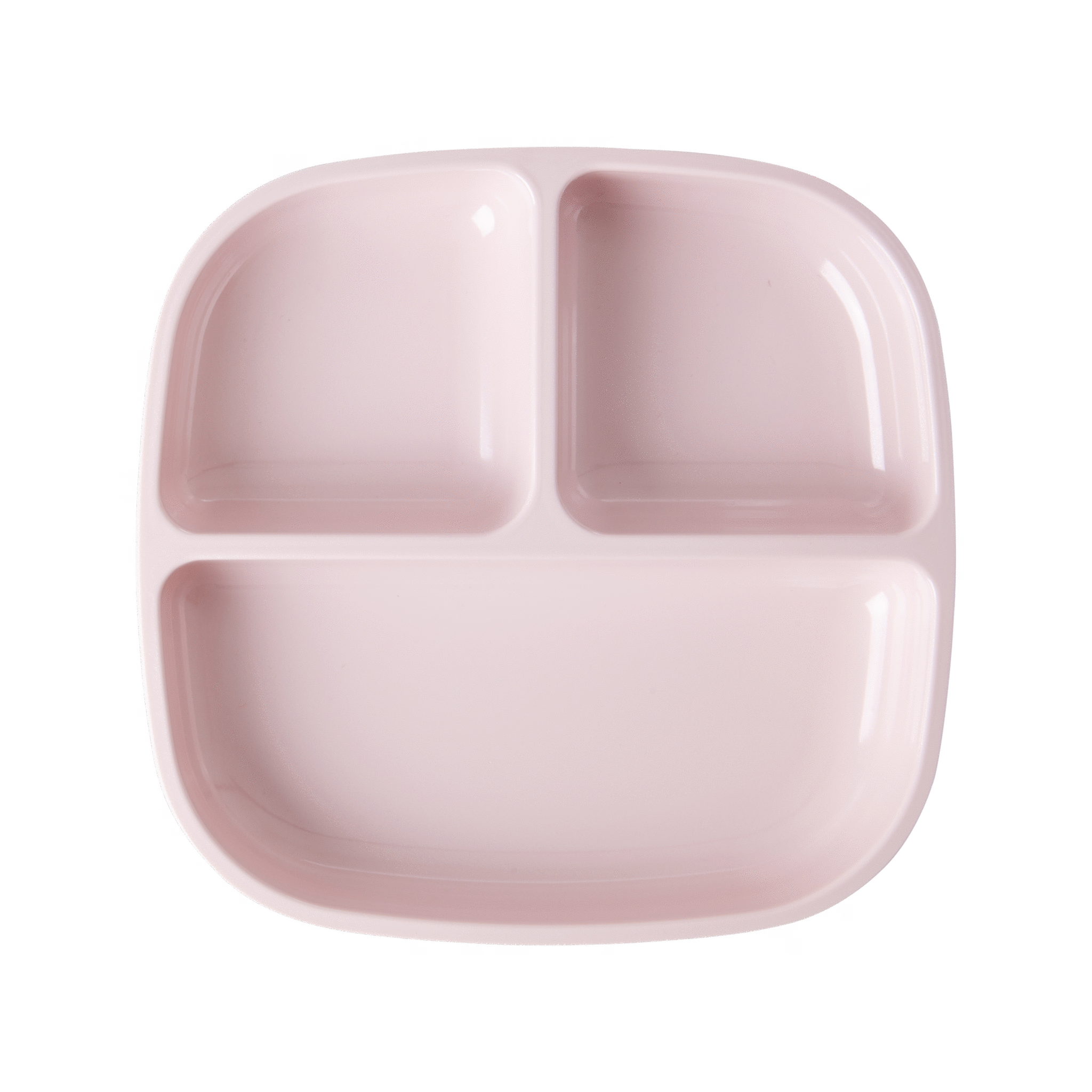 Melamin Teller Kids mit 3er Einteilung, rosa 