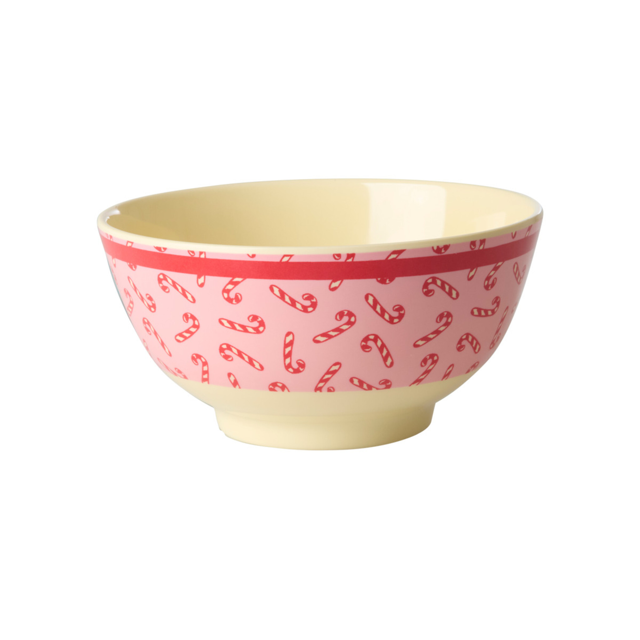 Melamin Schüssel Candy Cane - Medium, rot 