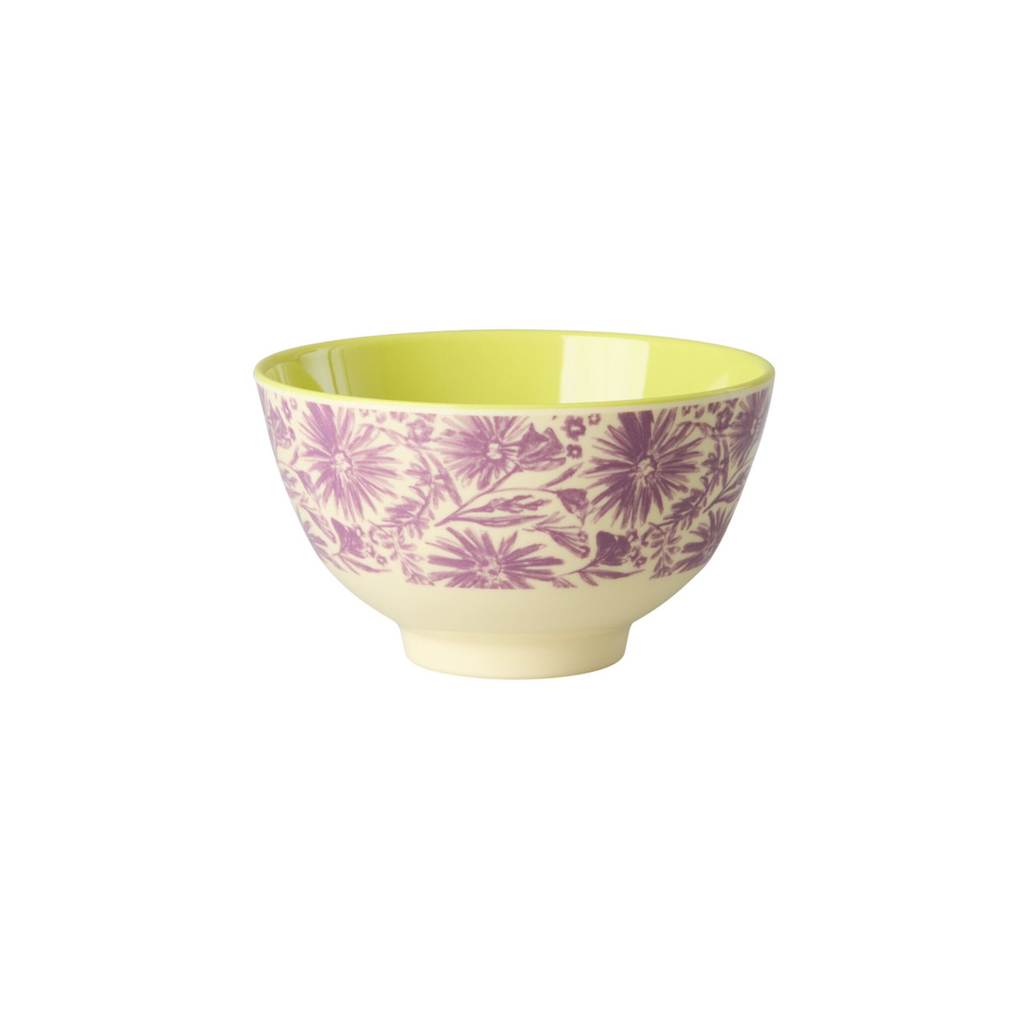 Melamin Schale Flower Press - Small, rosa 