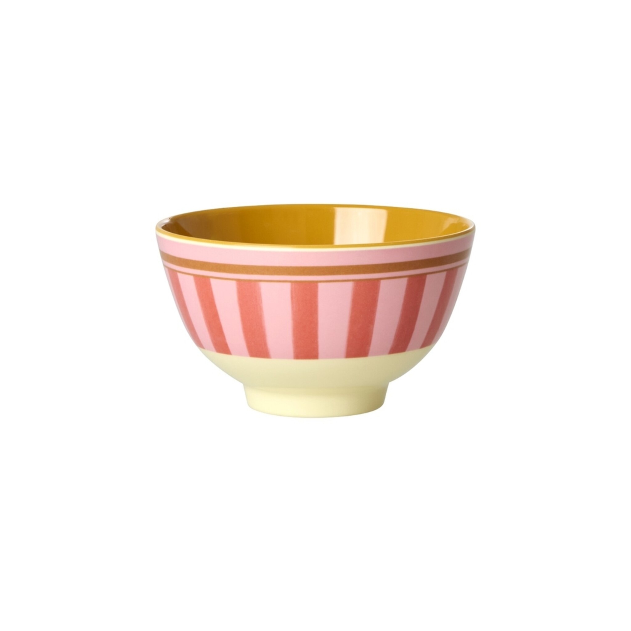 RICE Melamin Schale Organic Stripes - Klein, rot 