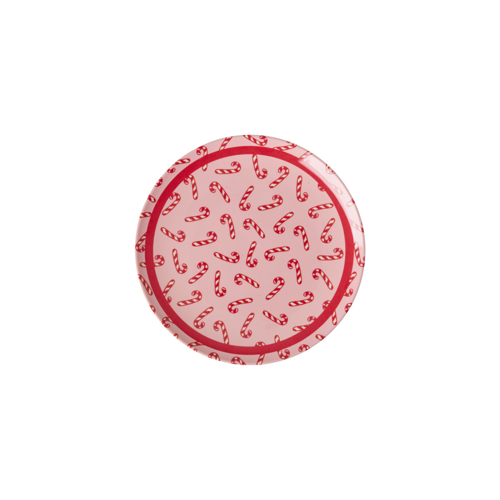 Melamin-Kuchenteller Candy Cane, rot 