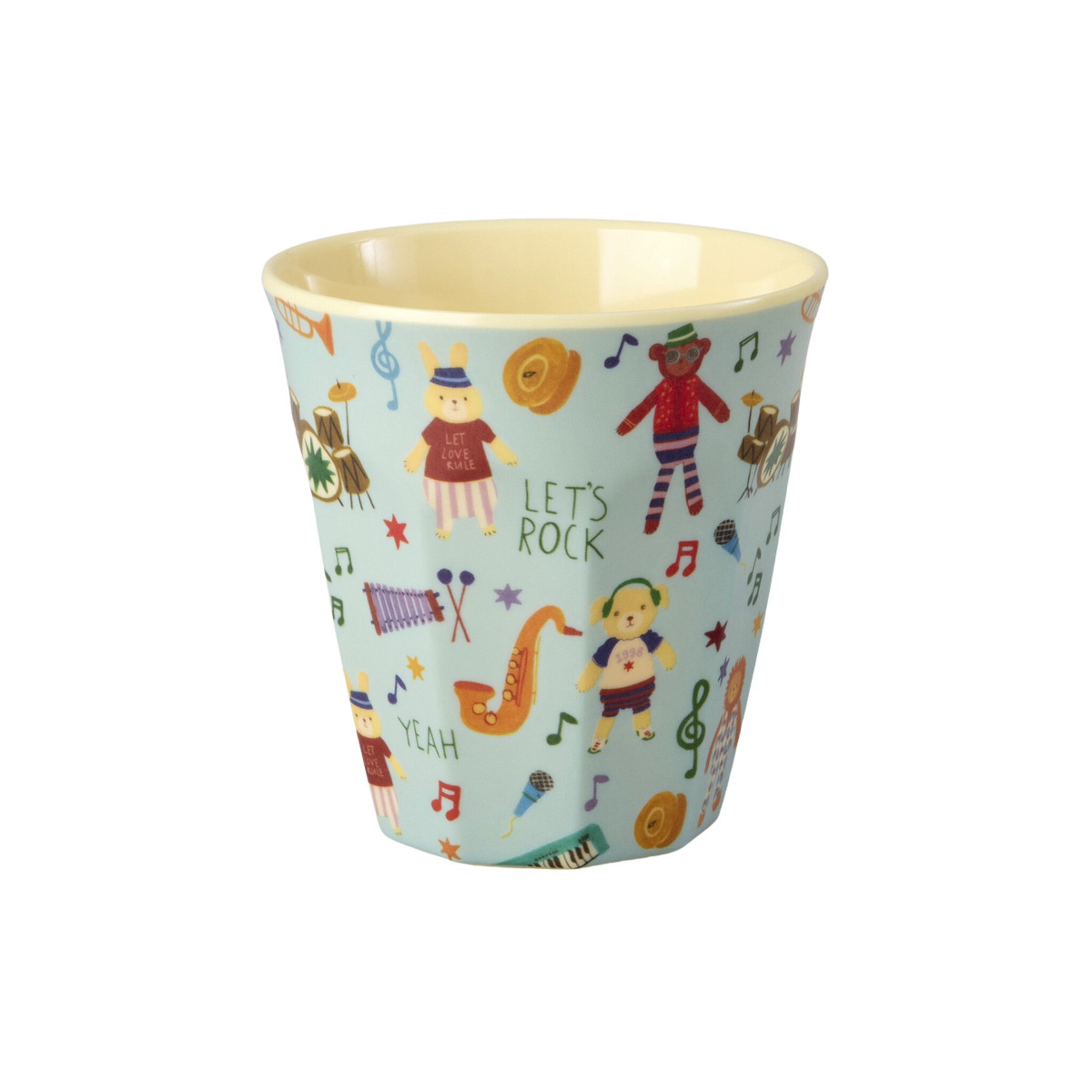 Melamin Becher Music Band Medium, blau 