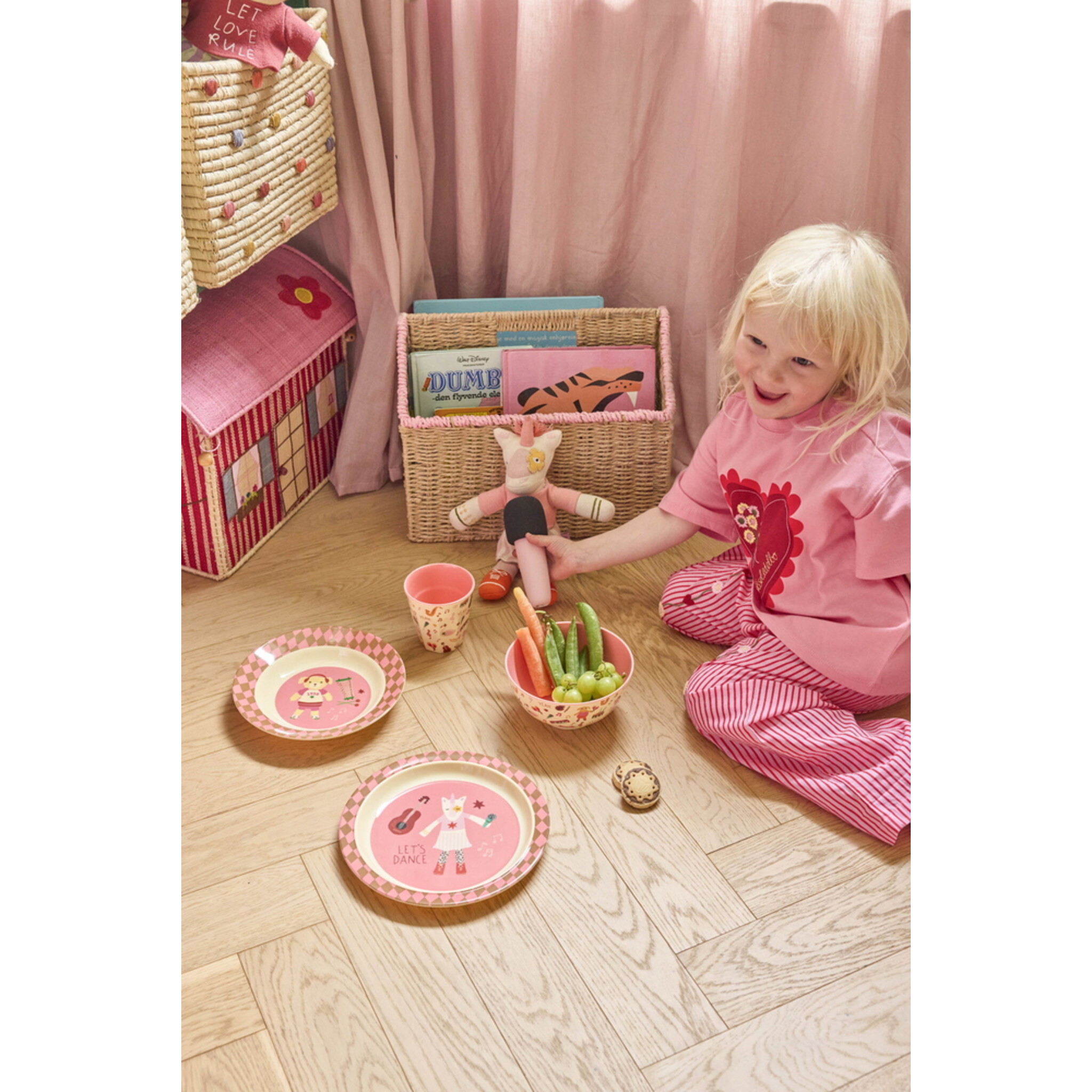 Melamin Kinderbecher Music Band - Small, pink 