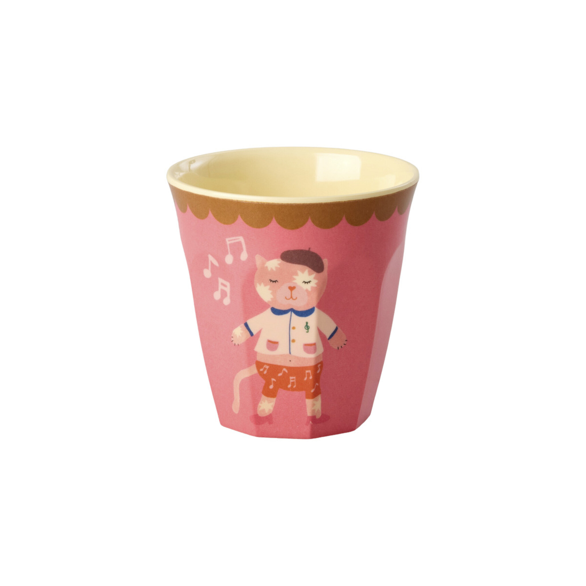Melamin Kinderbecher Music Band Small 6er-Pack, pink 