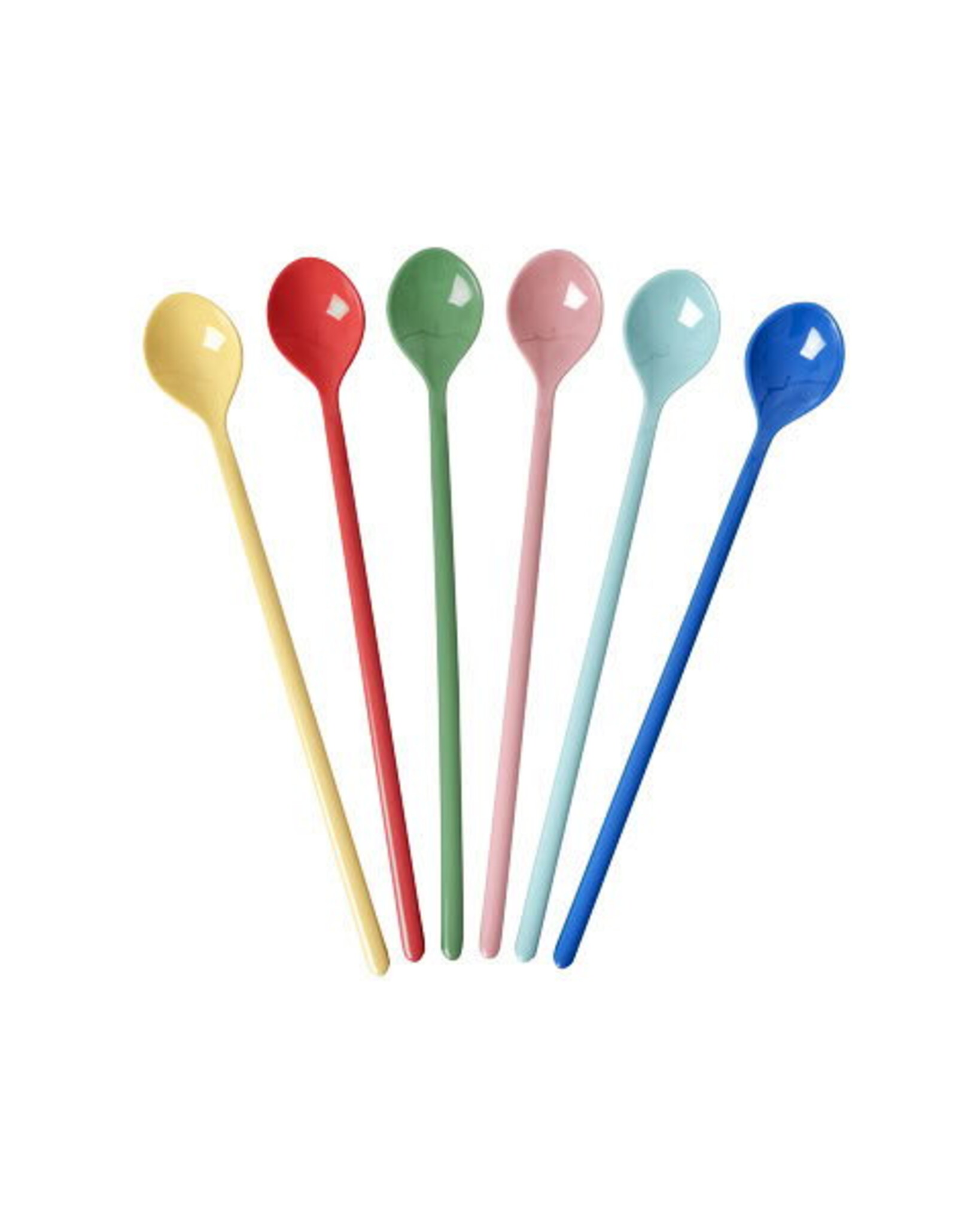 Melamin Latte Löffel Set – Bunt (6er-Set), bunt 