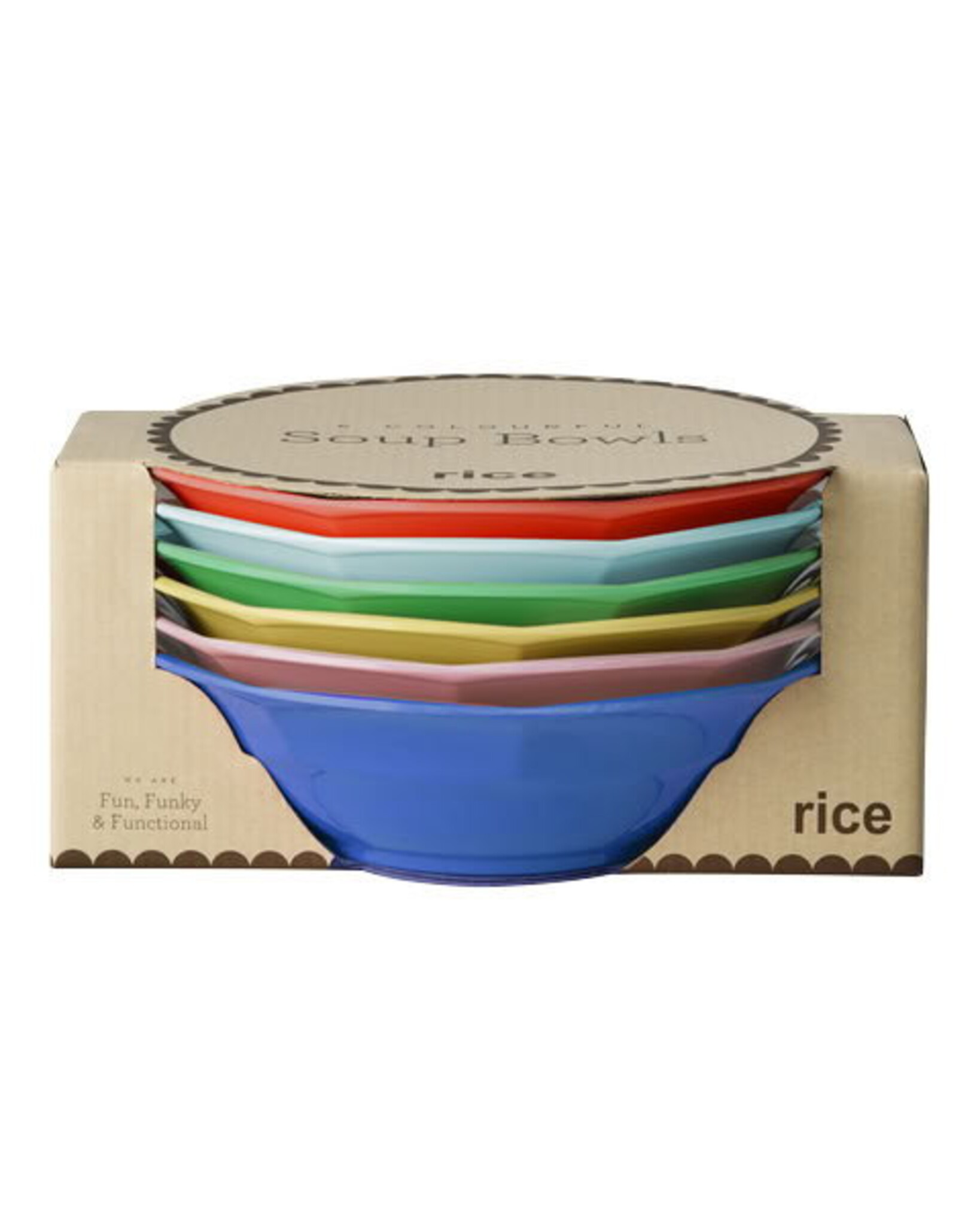 Melamin Suppenschalen 6er-Set, bunt 