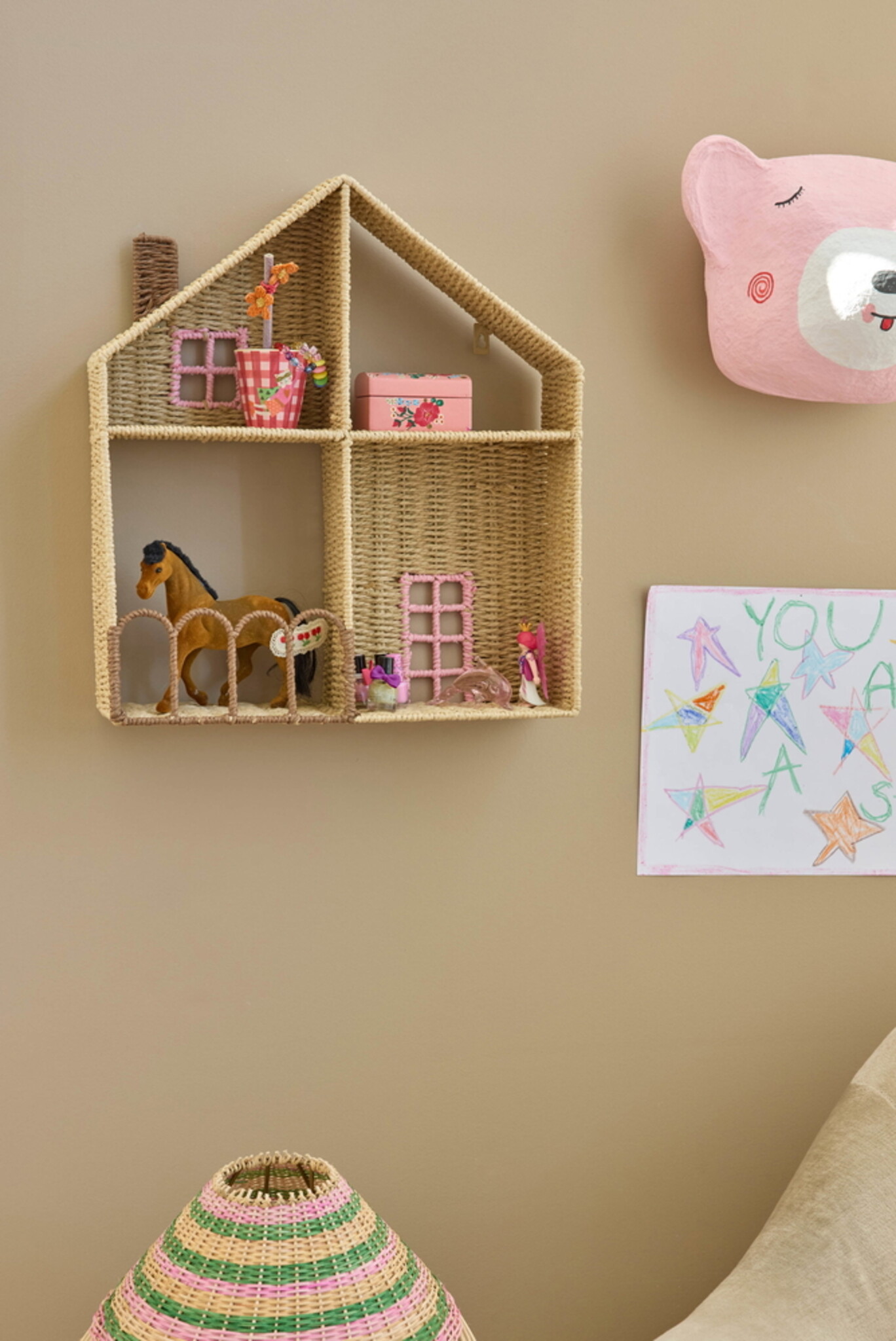 RICE Regal in Hausform, pink 