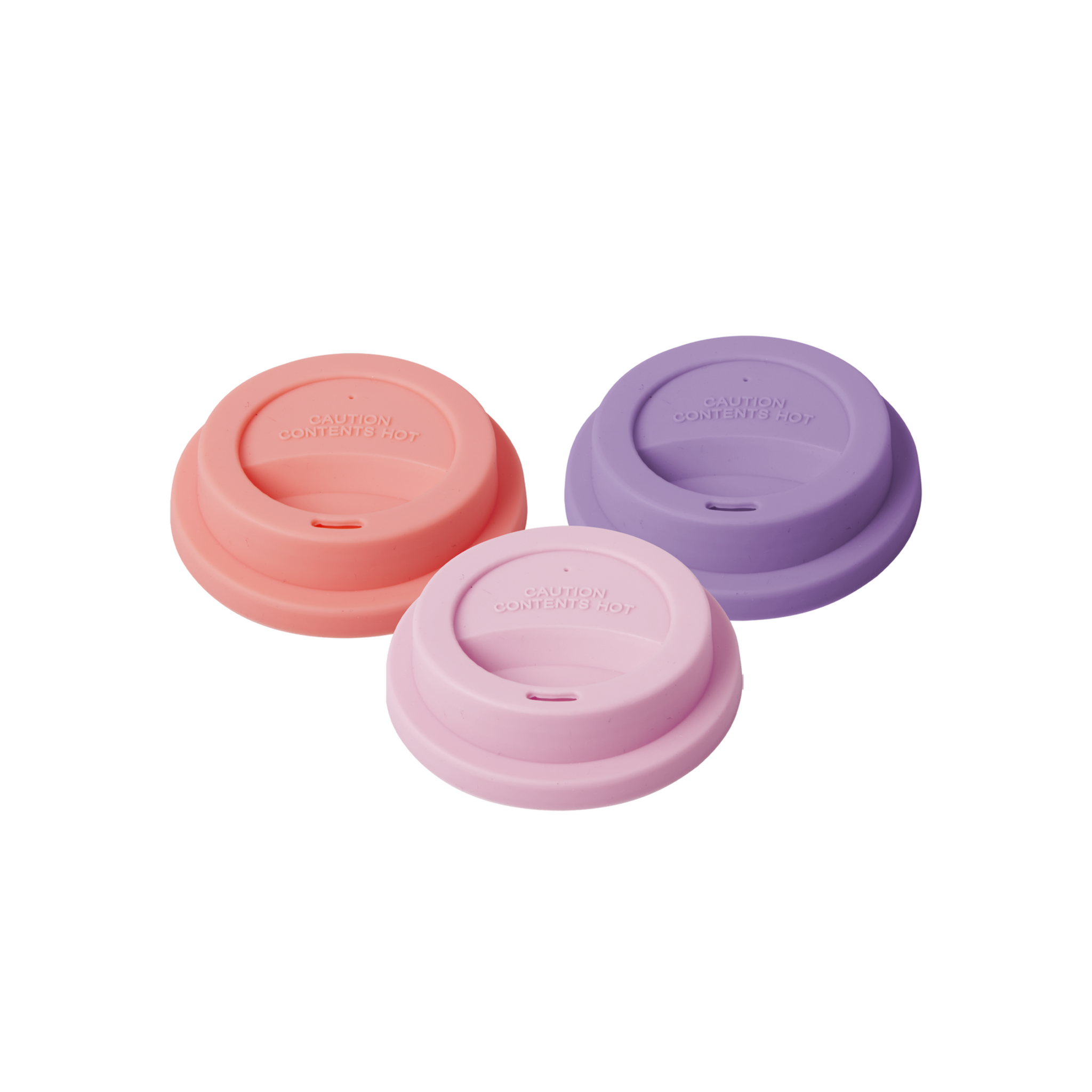 Silikon Deckel für Melamin Becher 3er, pink 
