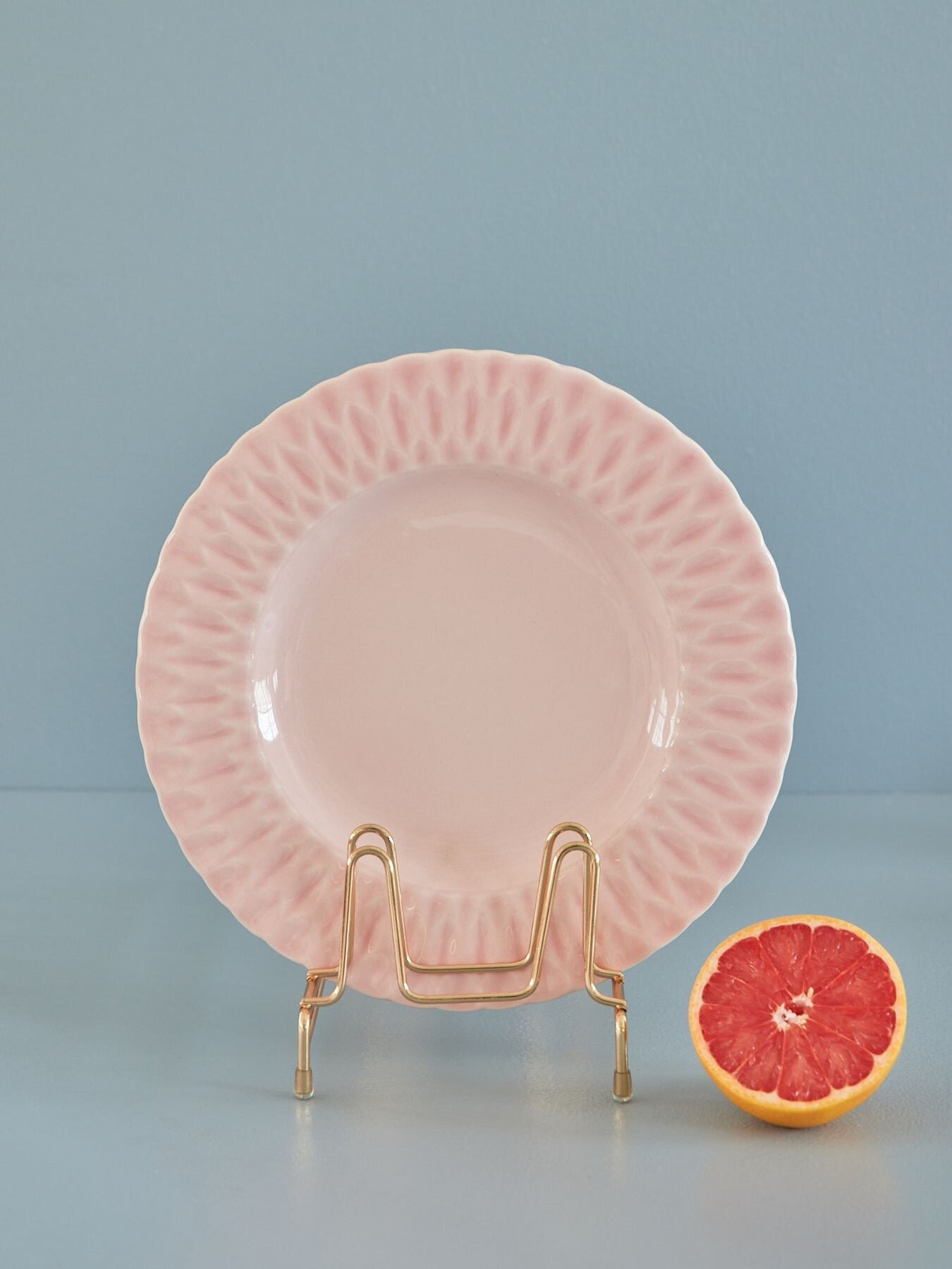 Speiseteller Keramik, pink 