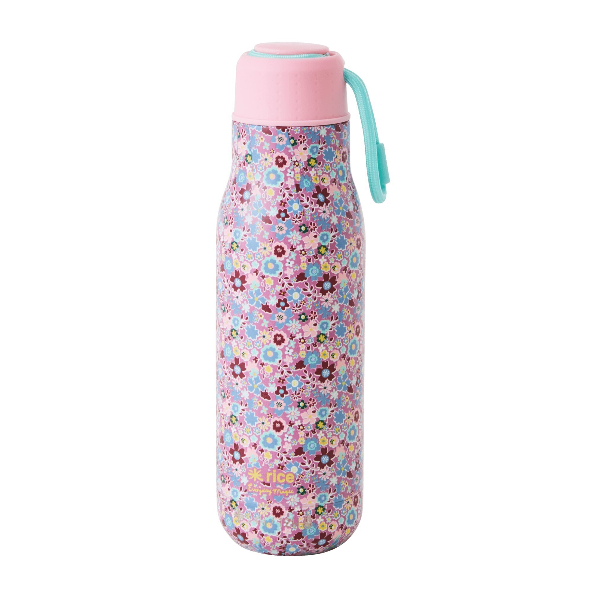 Thermosflasche Fall Floral aus rostfreiem Stahl, lavendel 