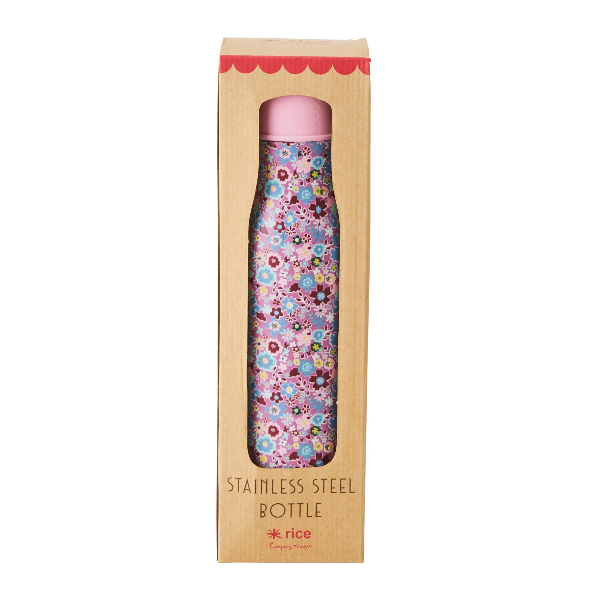Thermosflasche Fall Floral aus rostfreiem Stahl, lavendel 