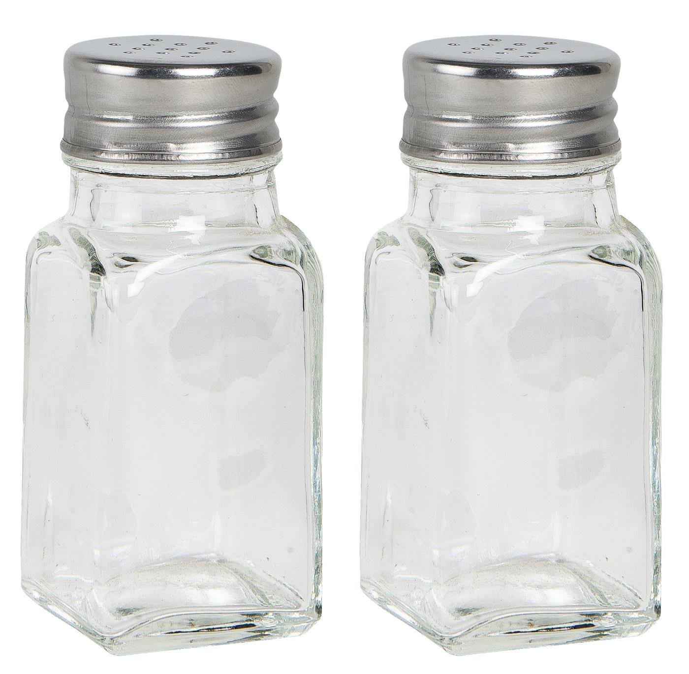 Salz und Pfefferstreuer Set Glas, farblos 