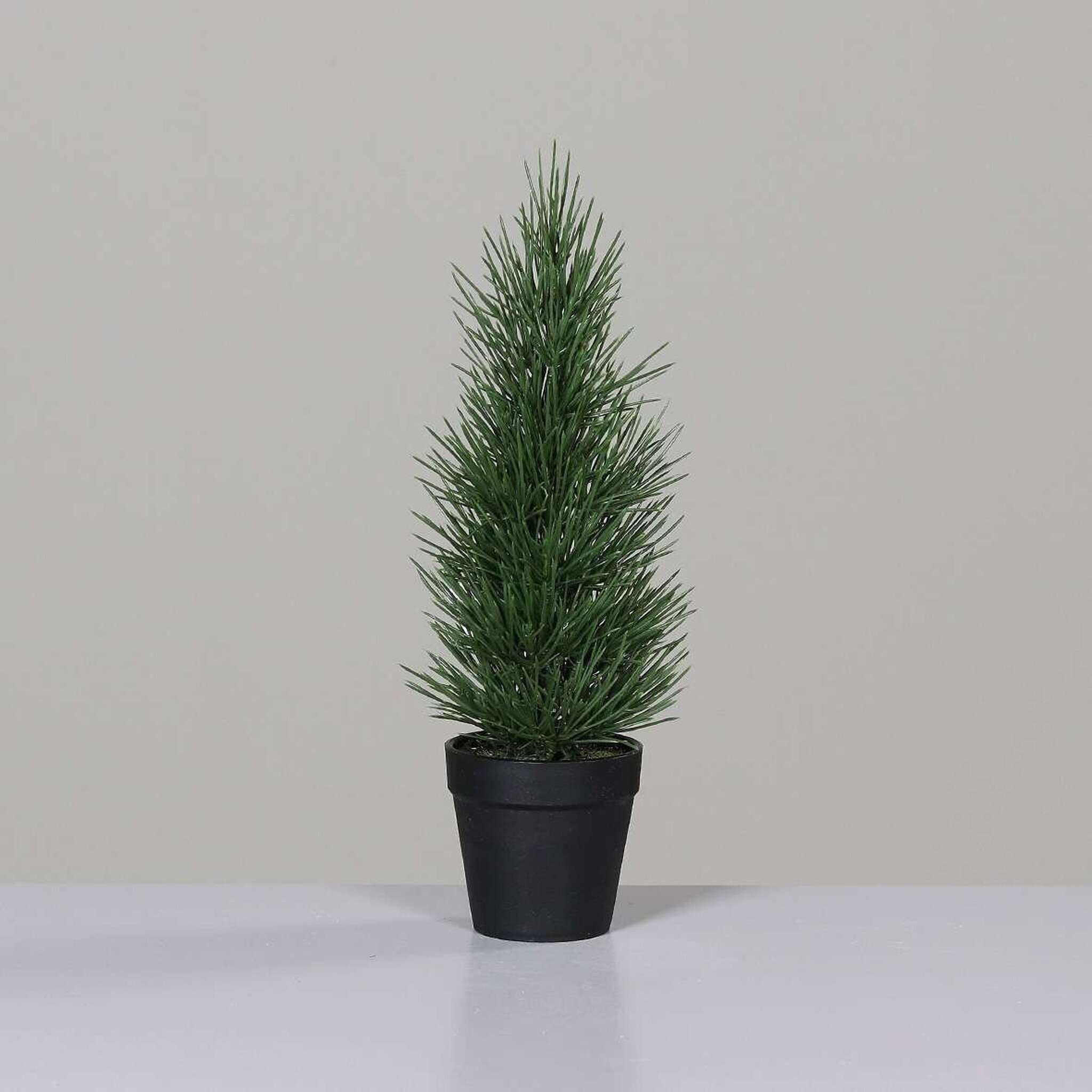 Künstlicher Tannenbaum im Kunststoff Topf, grün 38 cm