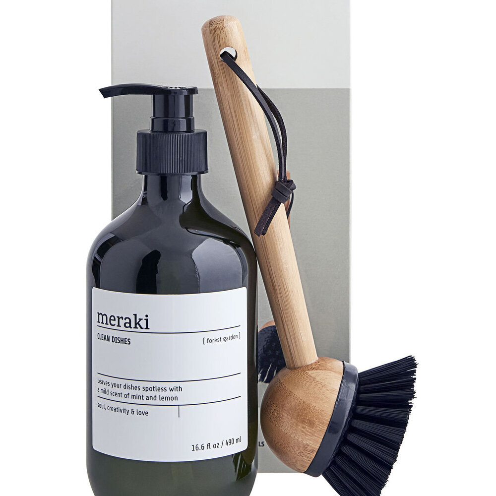 Geschenkbox, Geschirrspülmittel mit Bürste,  490ml