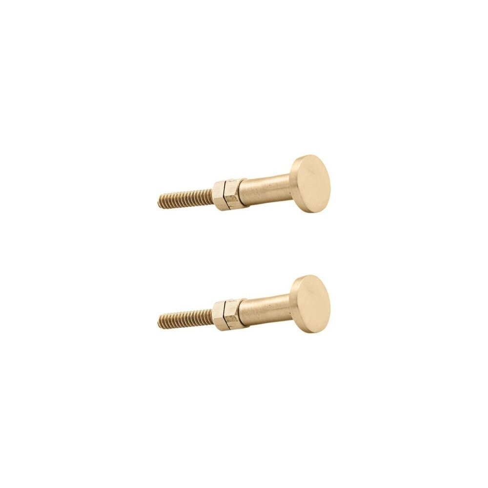 Griff Knop rund 2er Set, messing Länge 4,5 cm, ∅ 1,5 cm