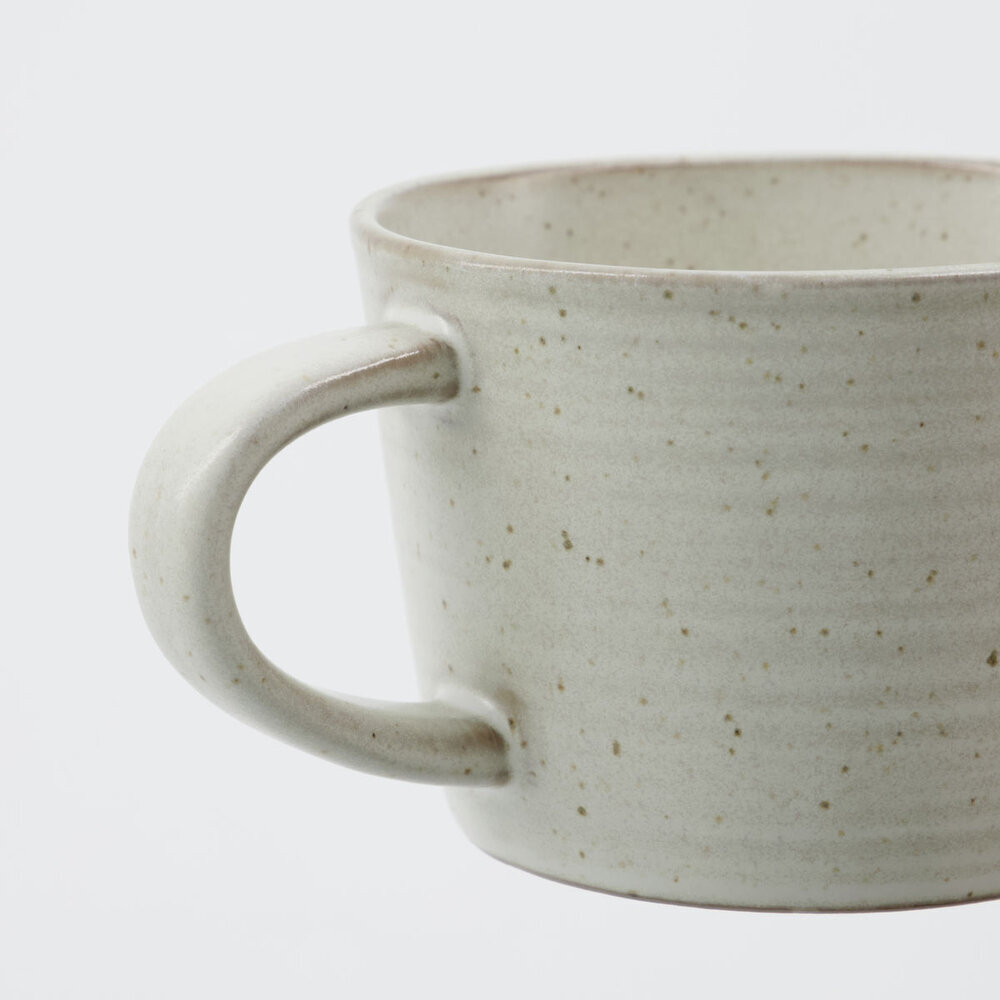 Kaffeetasse mit Untertasse Pion, grau 