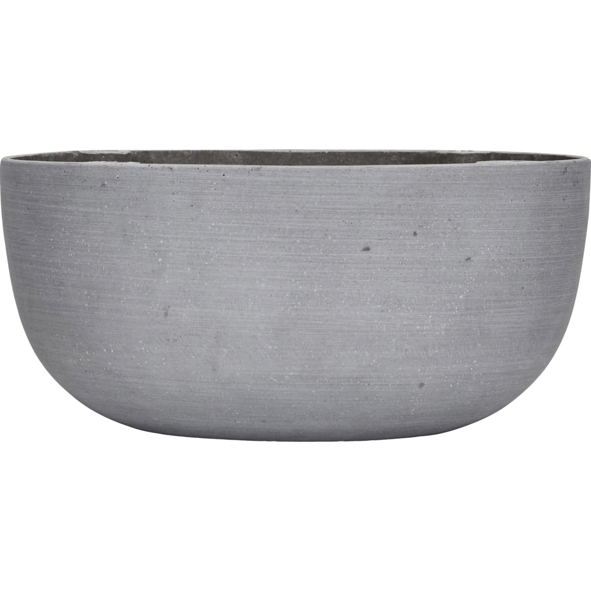 Kerzenständer Marb, Schüsselform, grau 