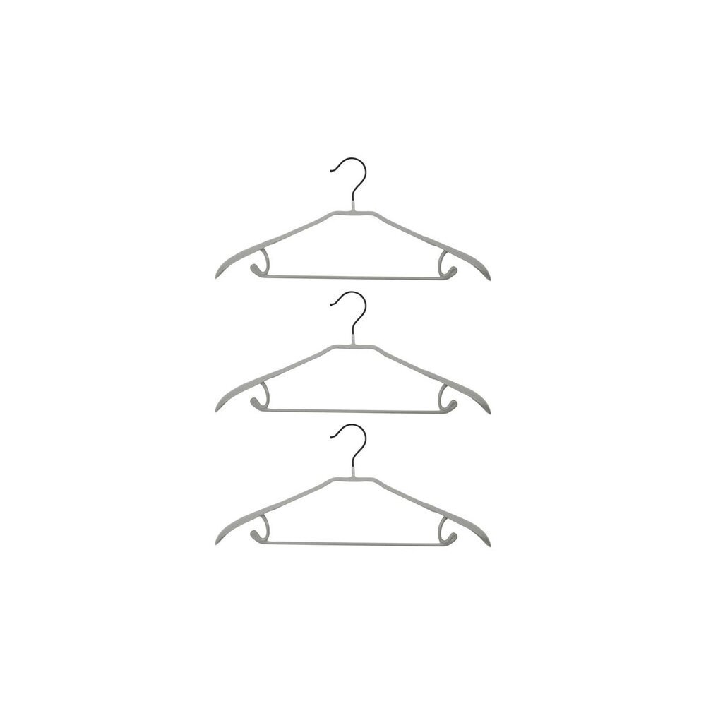 Kleiderbügel Ward 3er Set, grau 