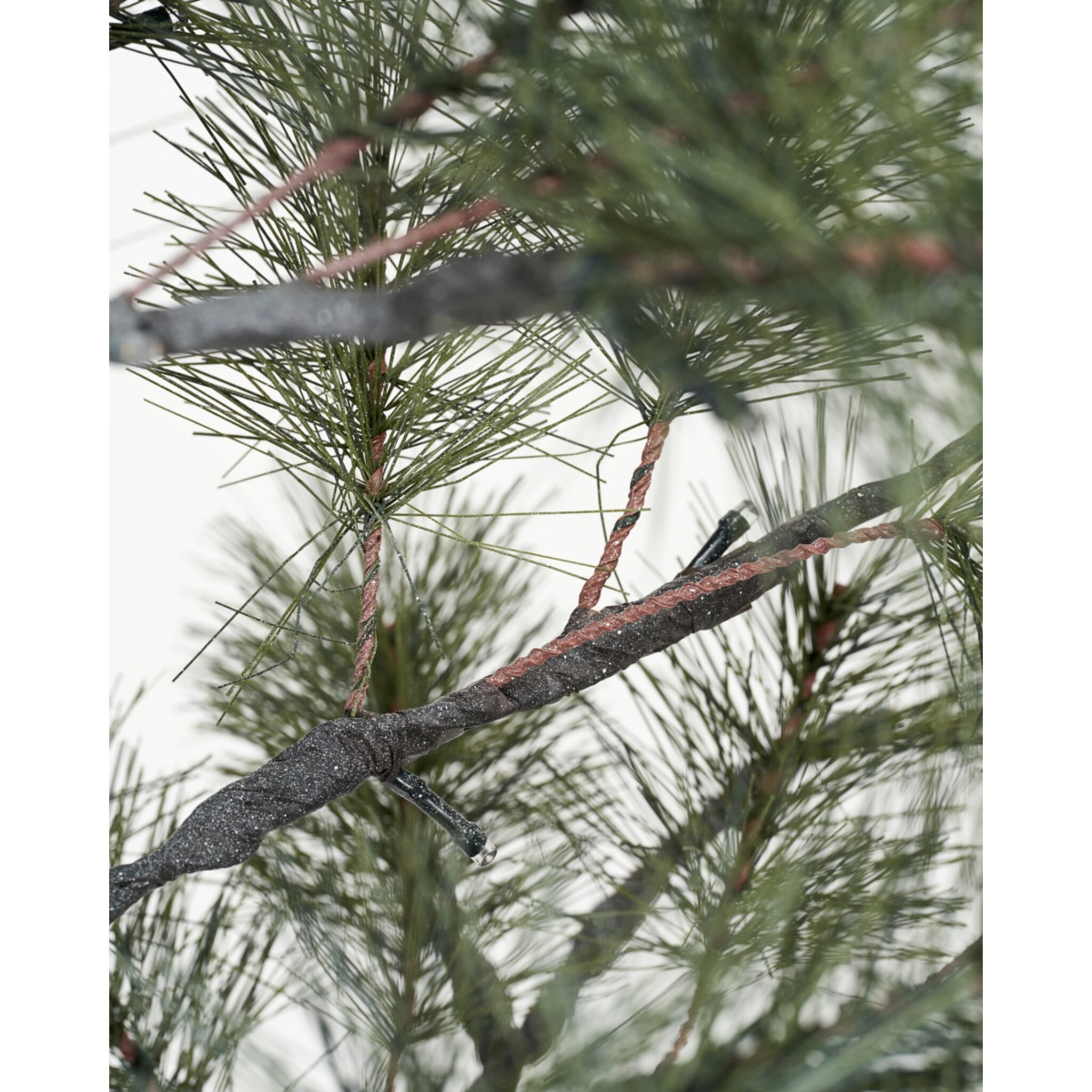 Künstlicher Weihnachtsbaum HDPeuce mit LEDs, grün 