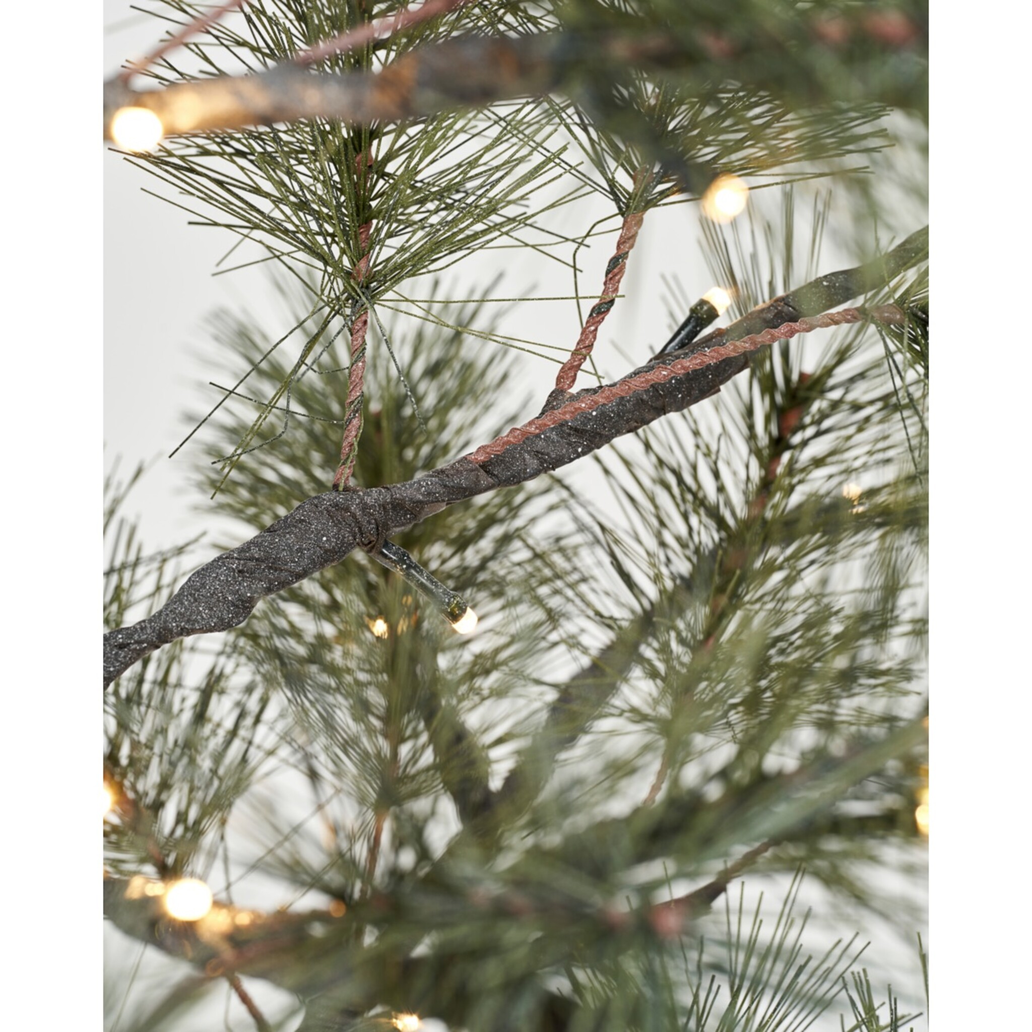 Künstlicher Weihnachtsbaum HDPeuce mit LEDs, grün 