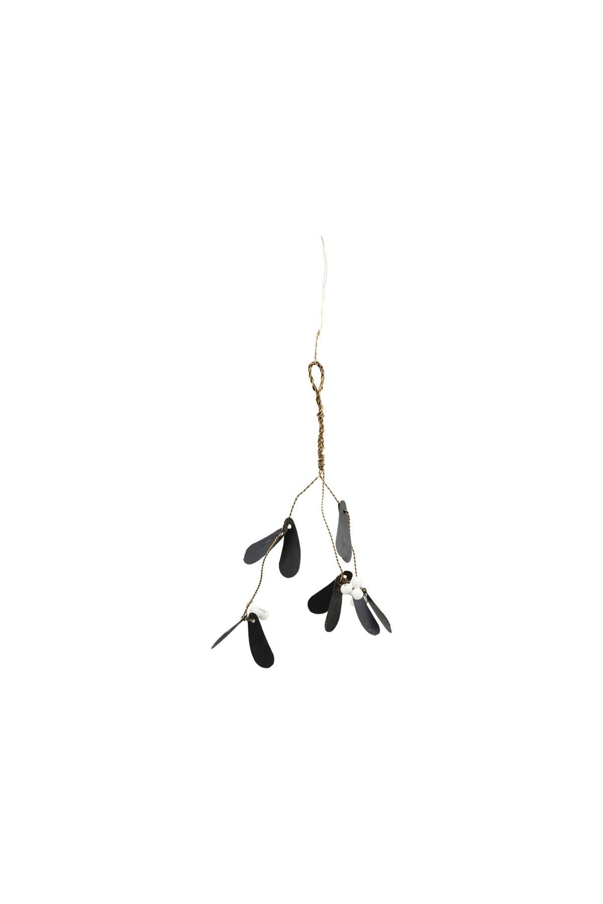 Mistelzweig Ornament, schwarz 15 x 12cm