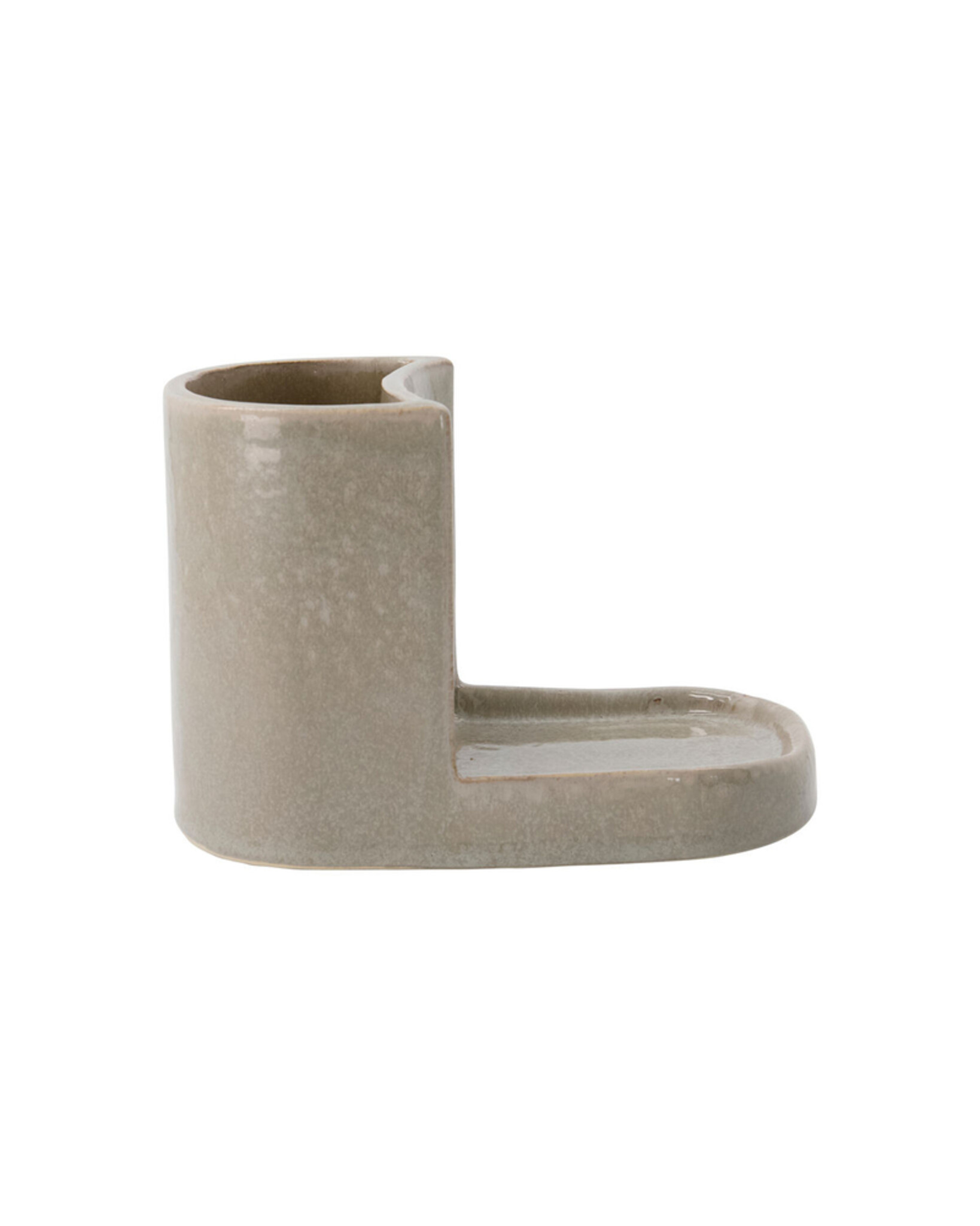 Ordnungssystem für Spülmittel und Spülbürste Datura, grau 18 x 10.5 x 13 cm