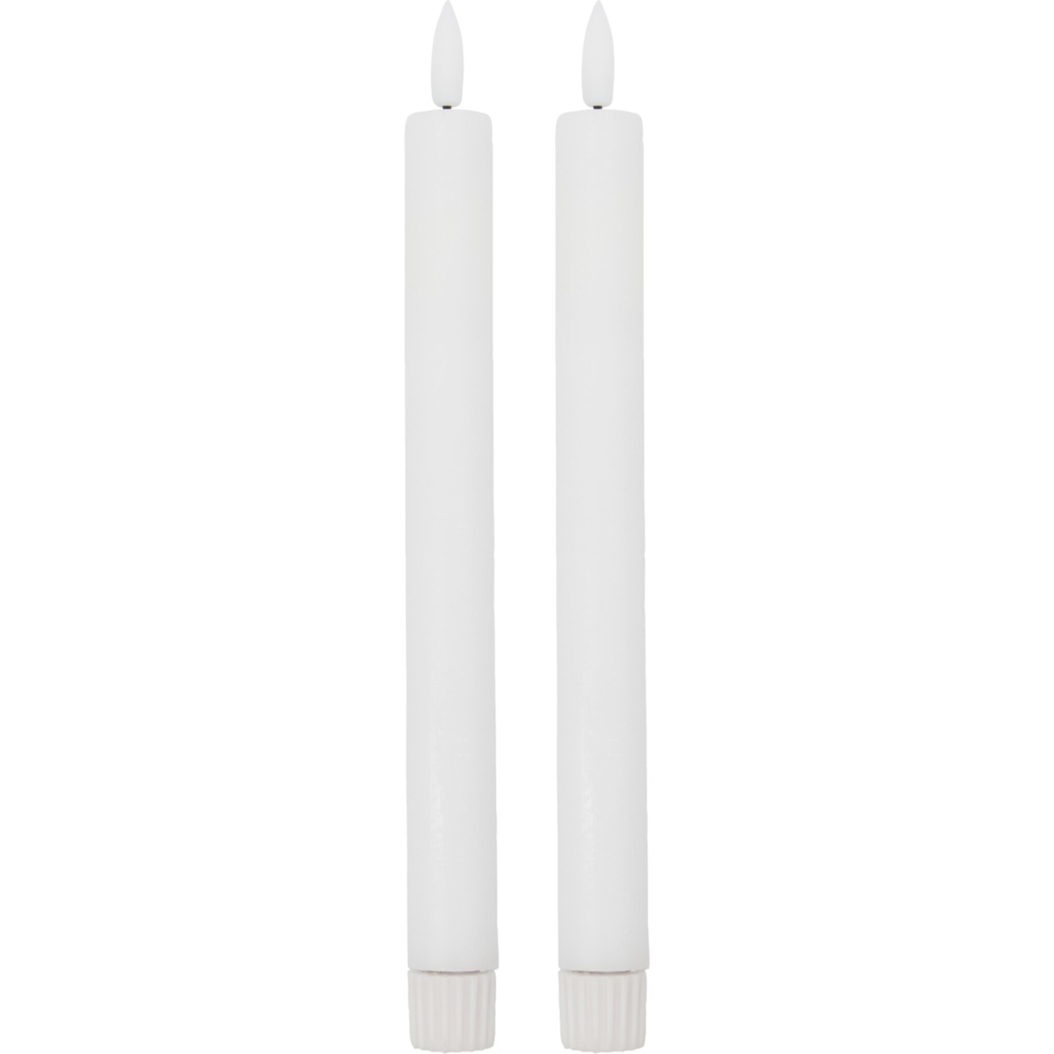 Stabkerze mit Timer Funktion HDLED, weiss 24 cm, Ø 2 cm