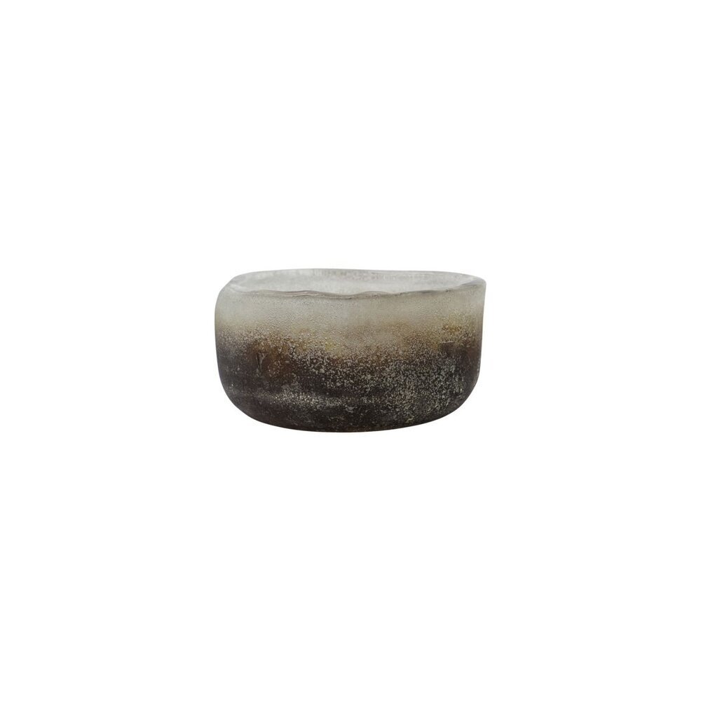Teelichtglas Pearl, grau 