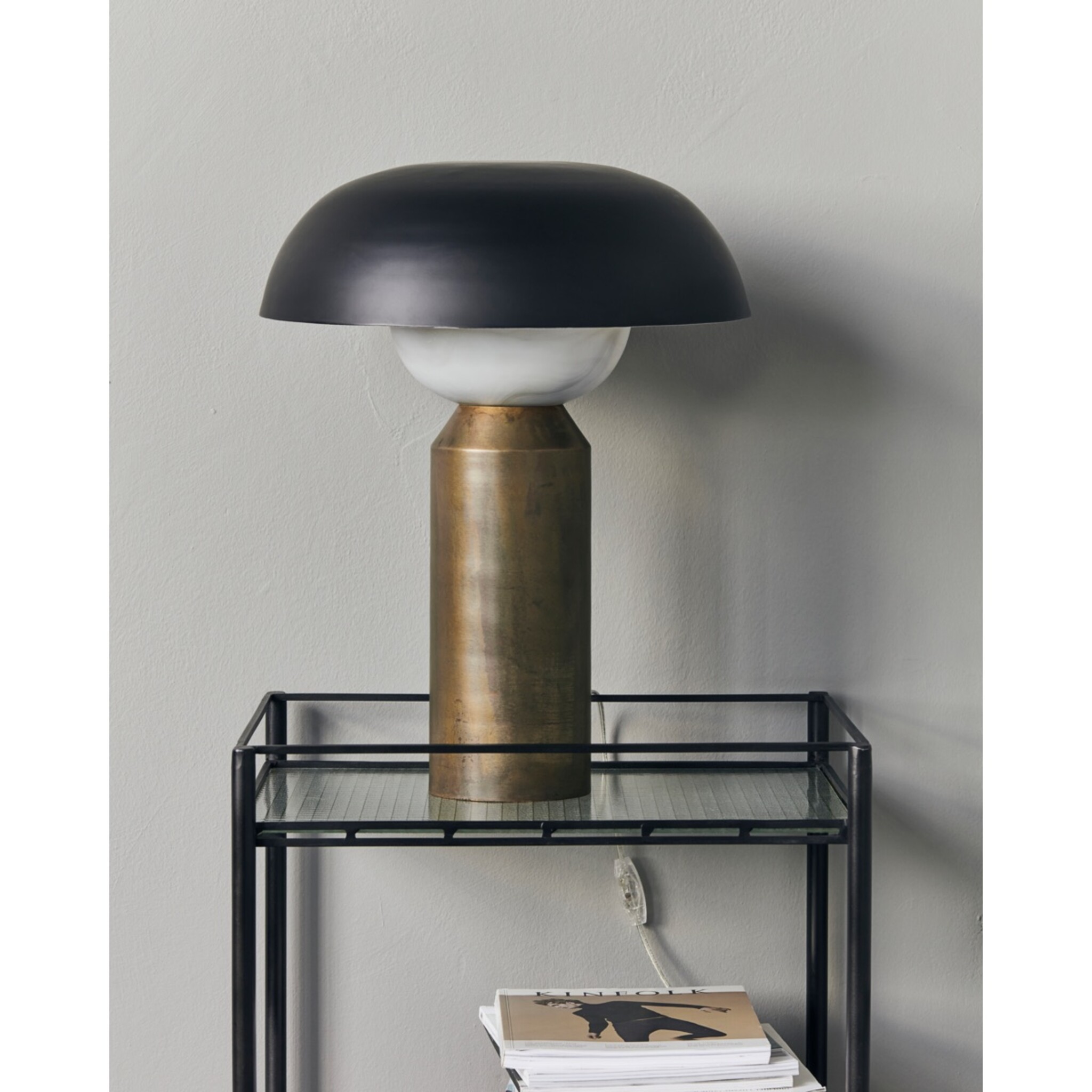 Tischleuchte, HDBig fellow, Antikes Messing-Finish, gold 