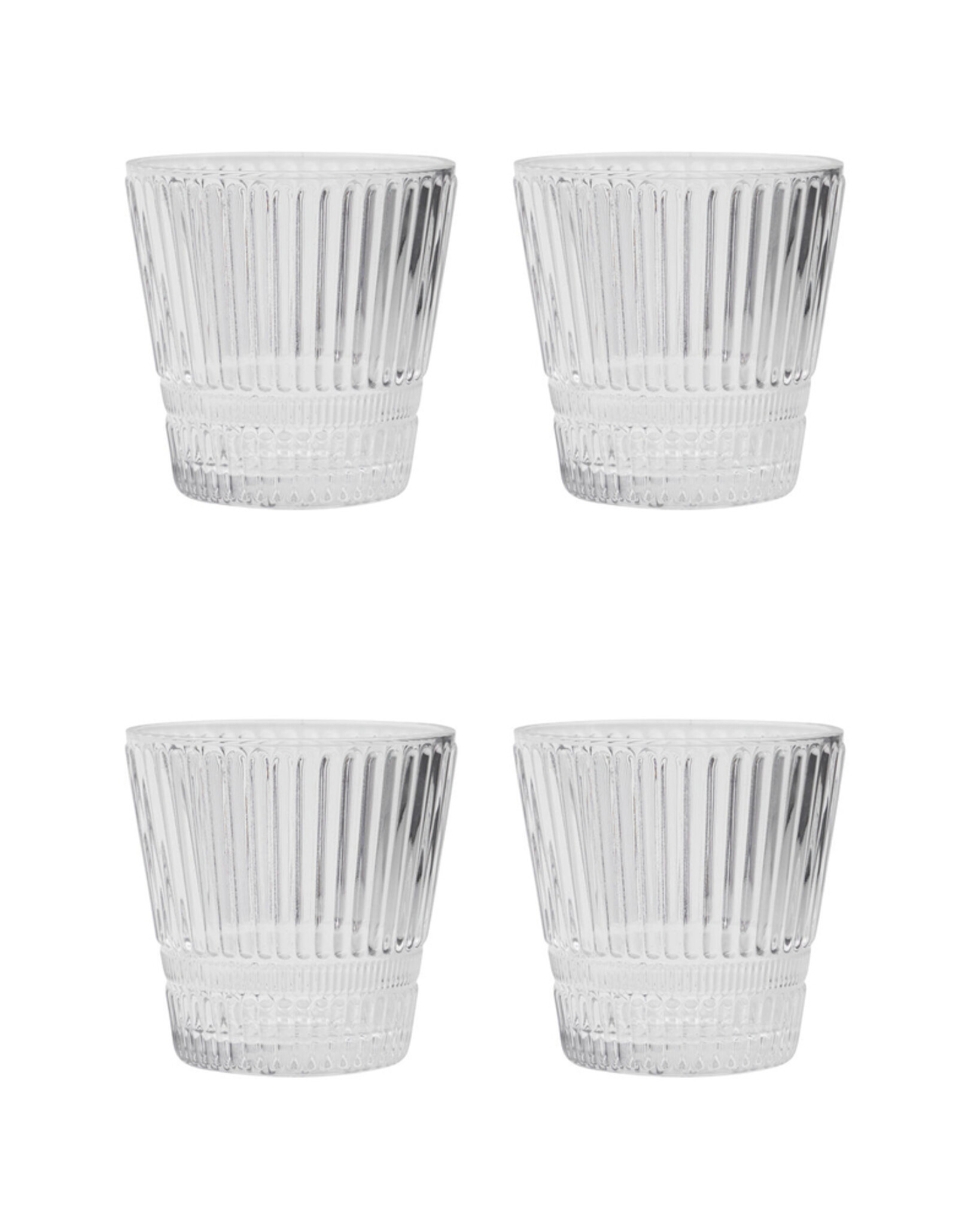 Wasserglas HDSlots 4er, klar 