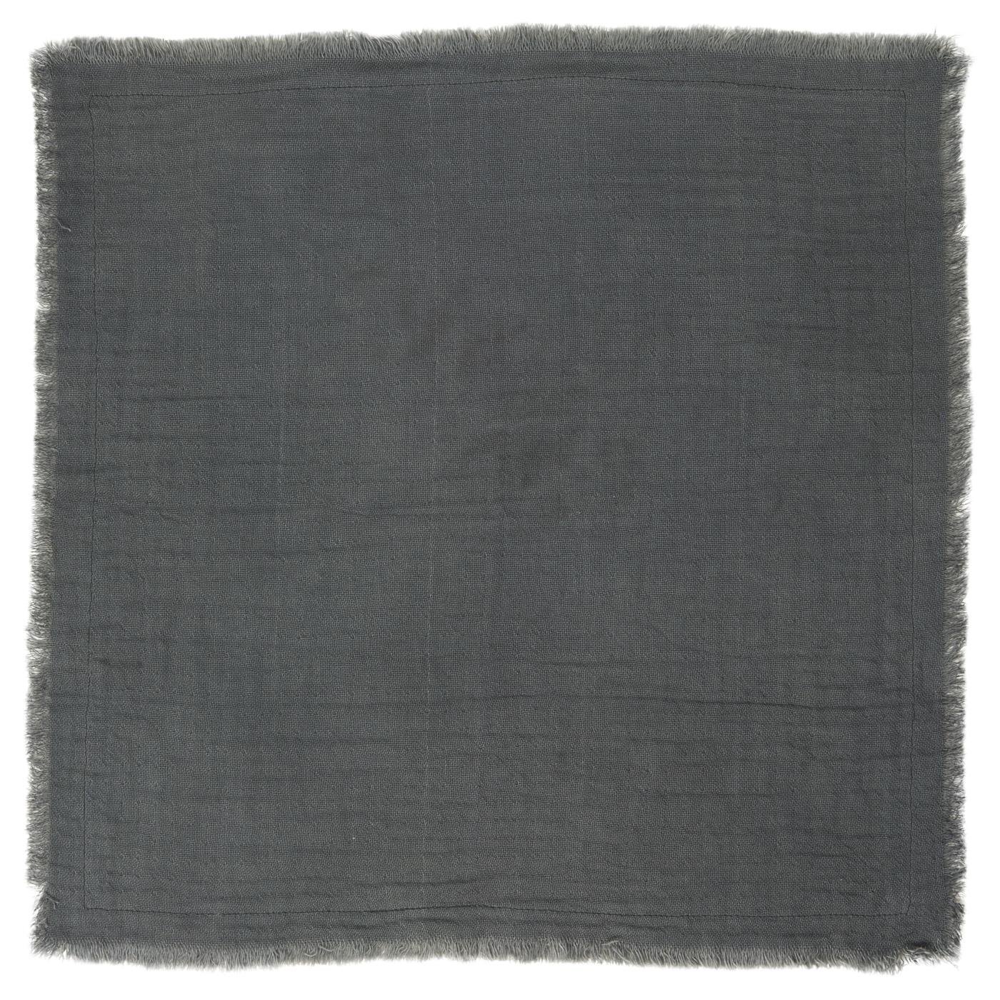 Stoffserviette doppelt gewebt, dunkelgrau 40 x 40 cm