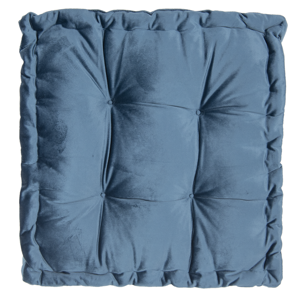 Stuhlkissen mit Schaumstoff, blau 