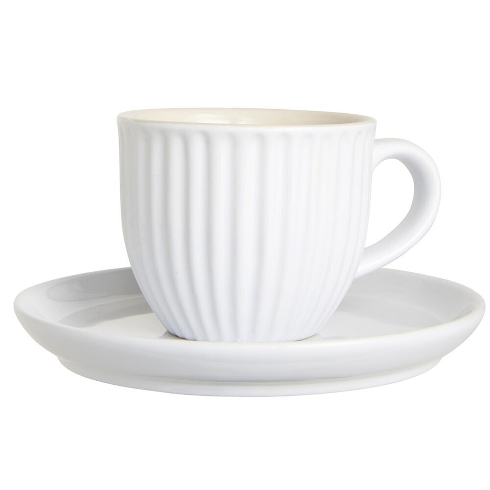 Tasse mit Untertasse Mynte, pure white 