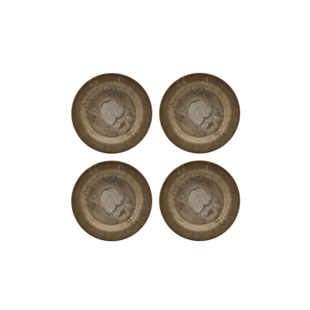 Teller Serveur 4er Set, gold Ø18 cm